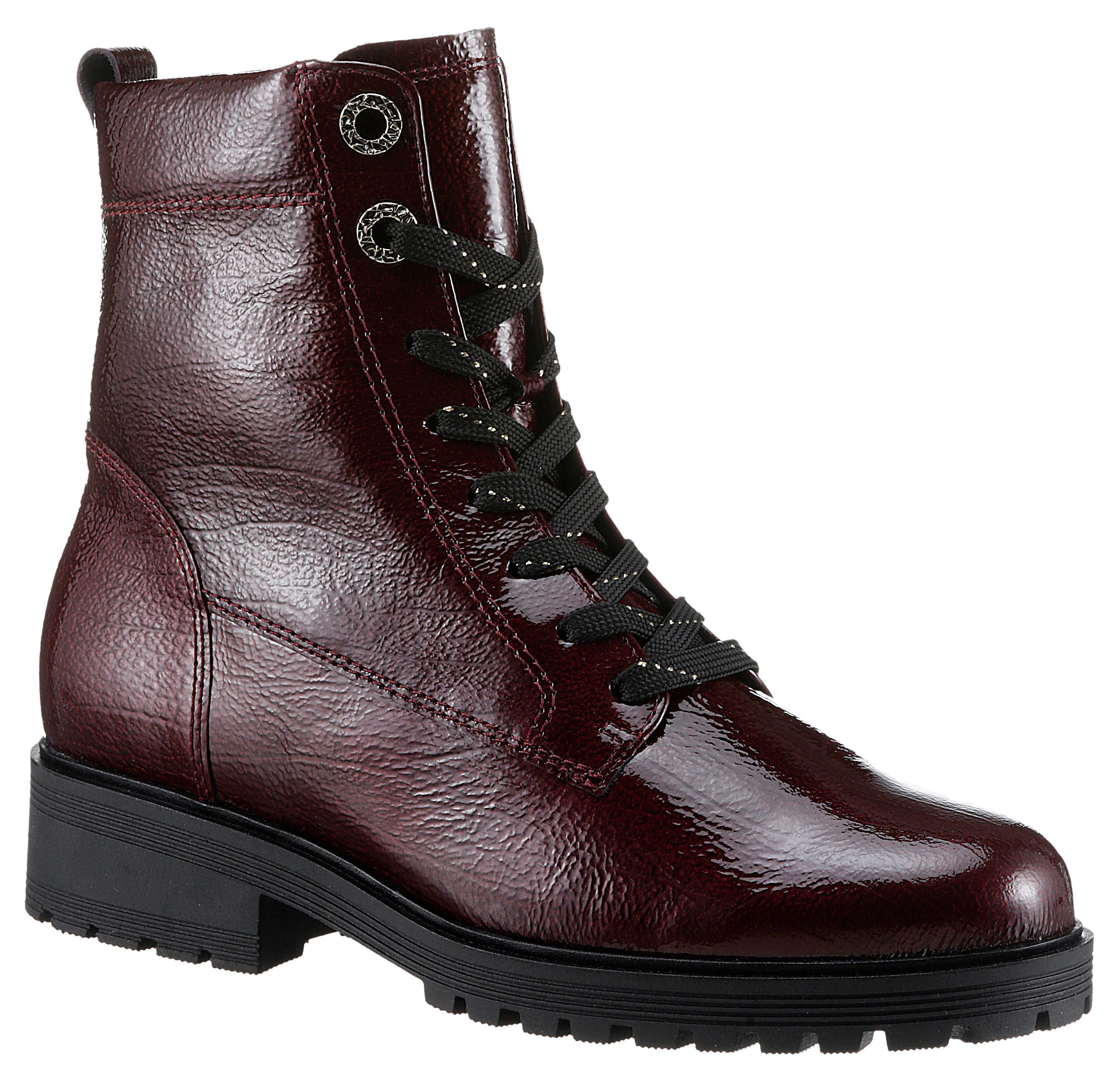 Gabor Pisa Schnürboots, Blockabsatz, Schnürstiefelette, Komfortschuh günstig online kaufen