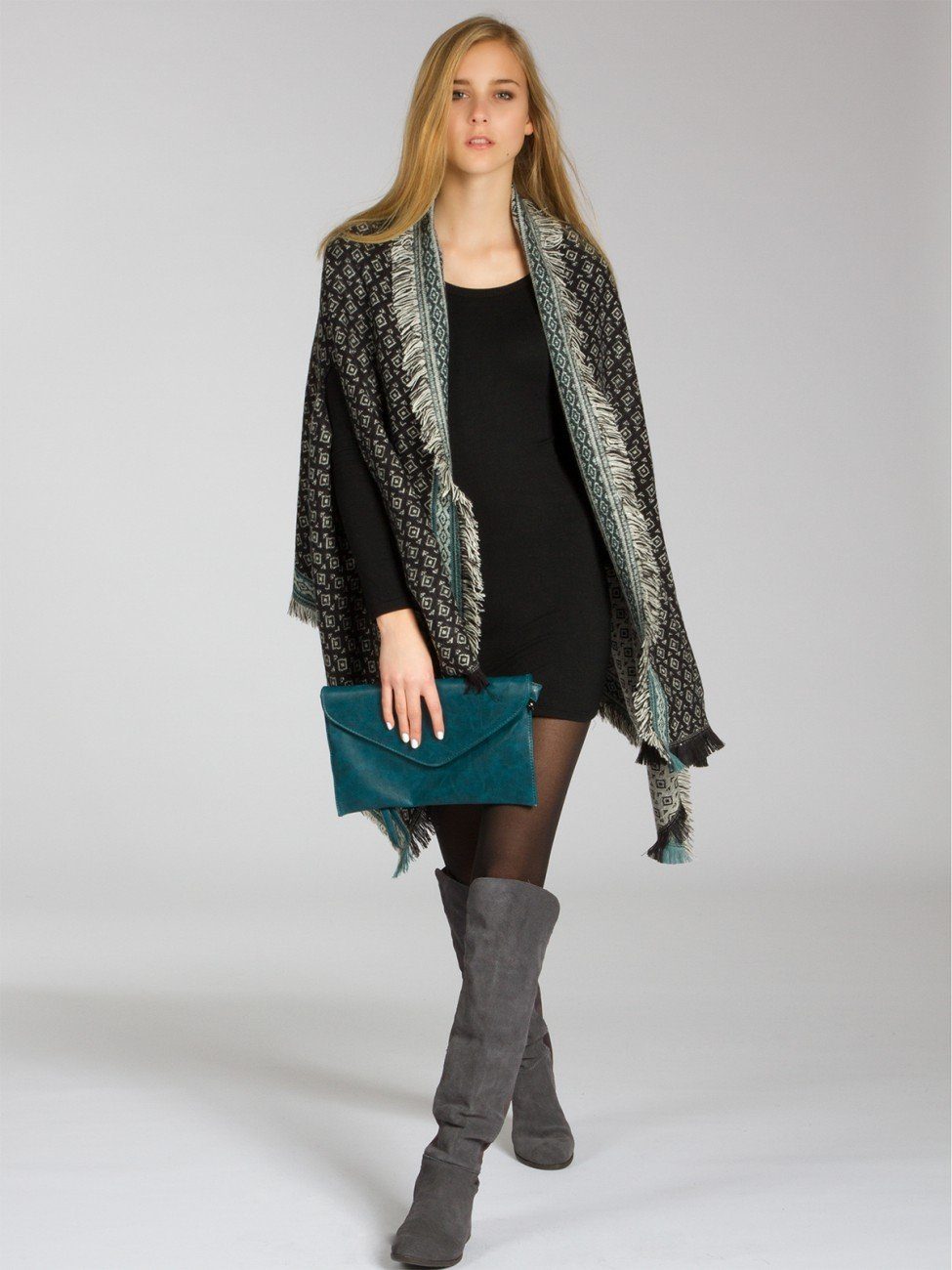 Caspar Poncho Caspar PON031 Damen Poncho