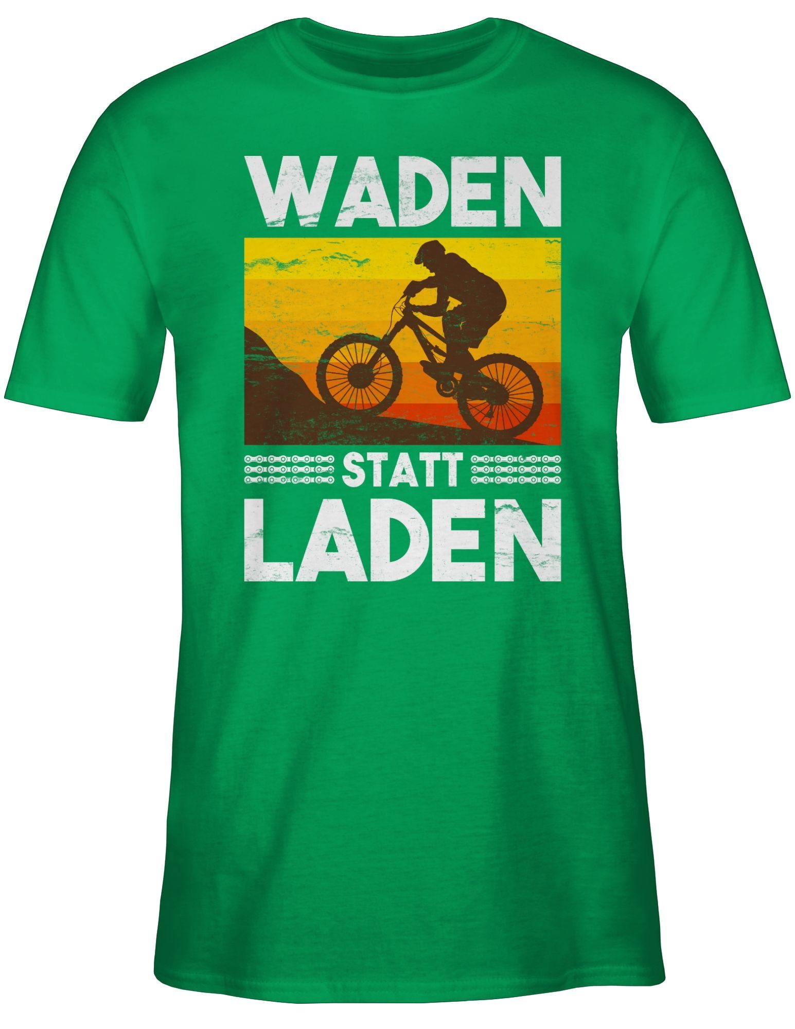 Radsport Shirtracer Grün Waden statt Bekleidung weiß T-Shirt 03 Vintage Laden Fahrrad