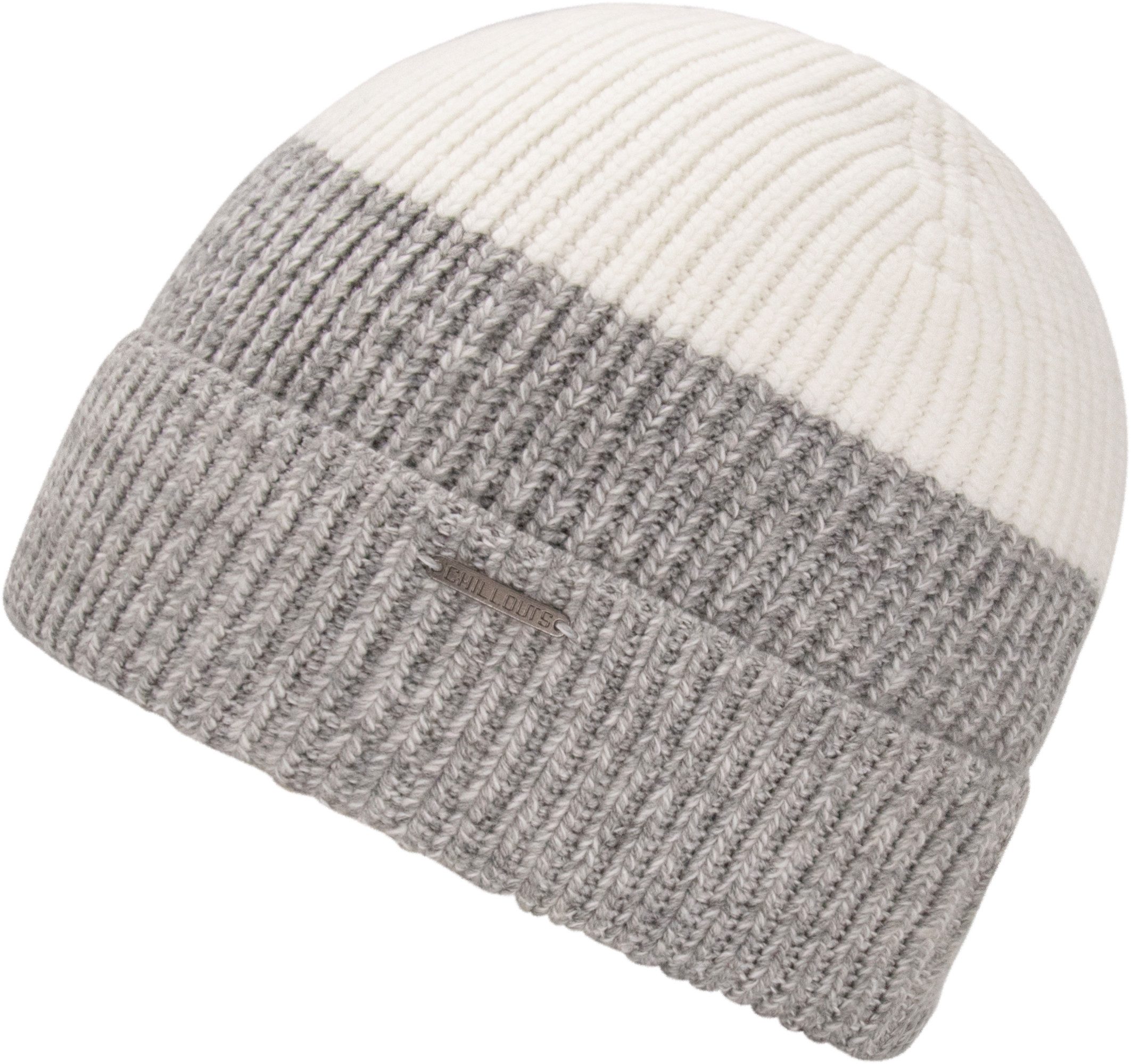 chillouts Beanie Felix Hat in Two-Tone Optik mit Umschlag