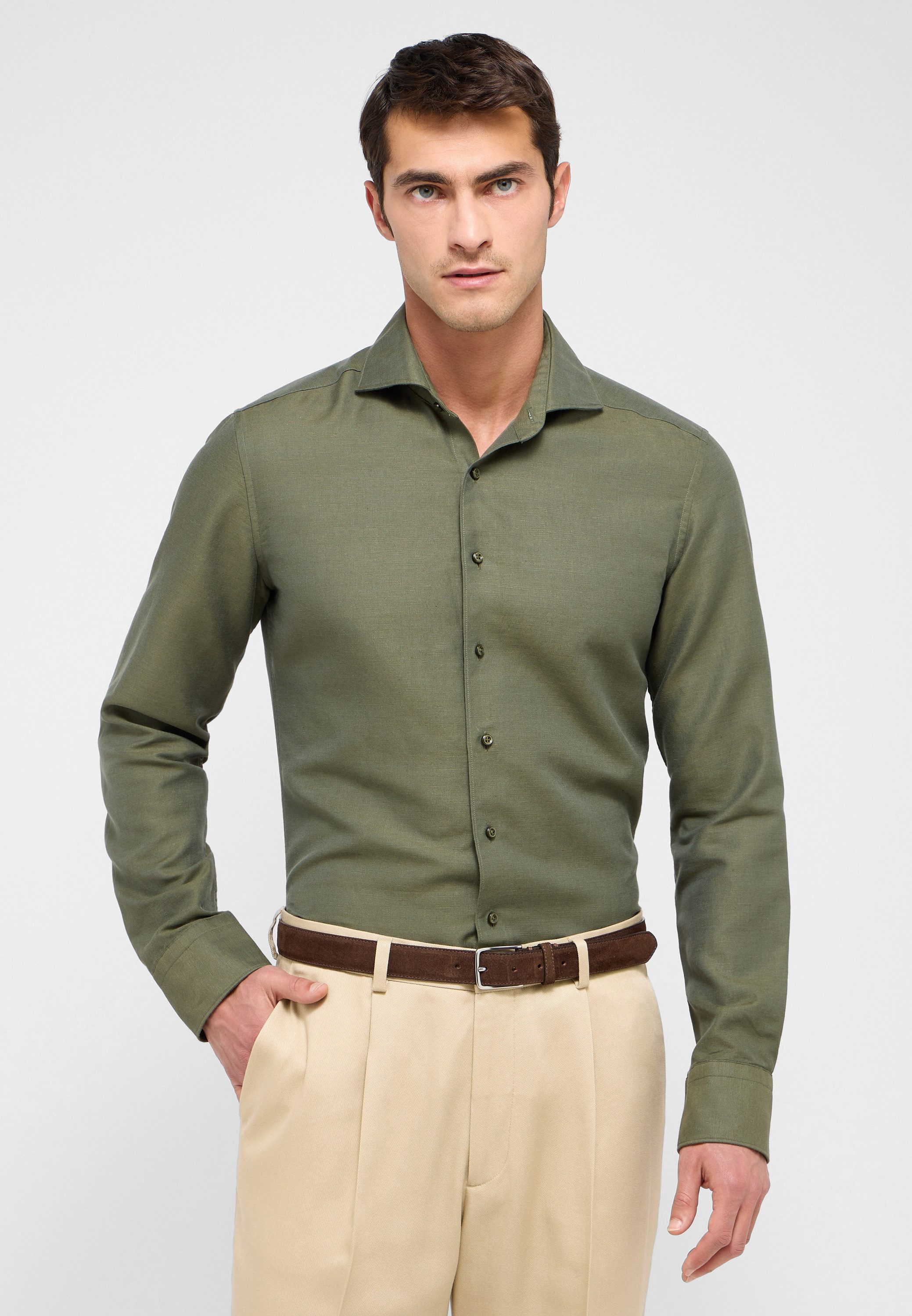 Eterna Langarmhemd SLIM FIT EASY IRON günstig online kaufen