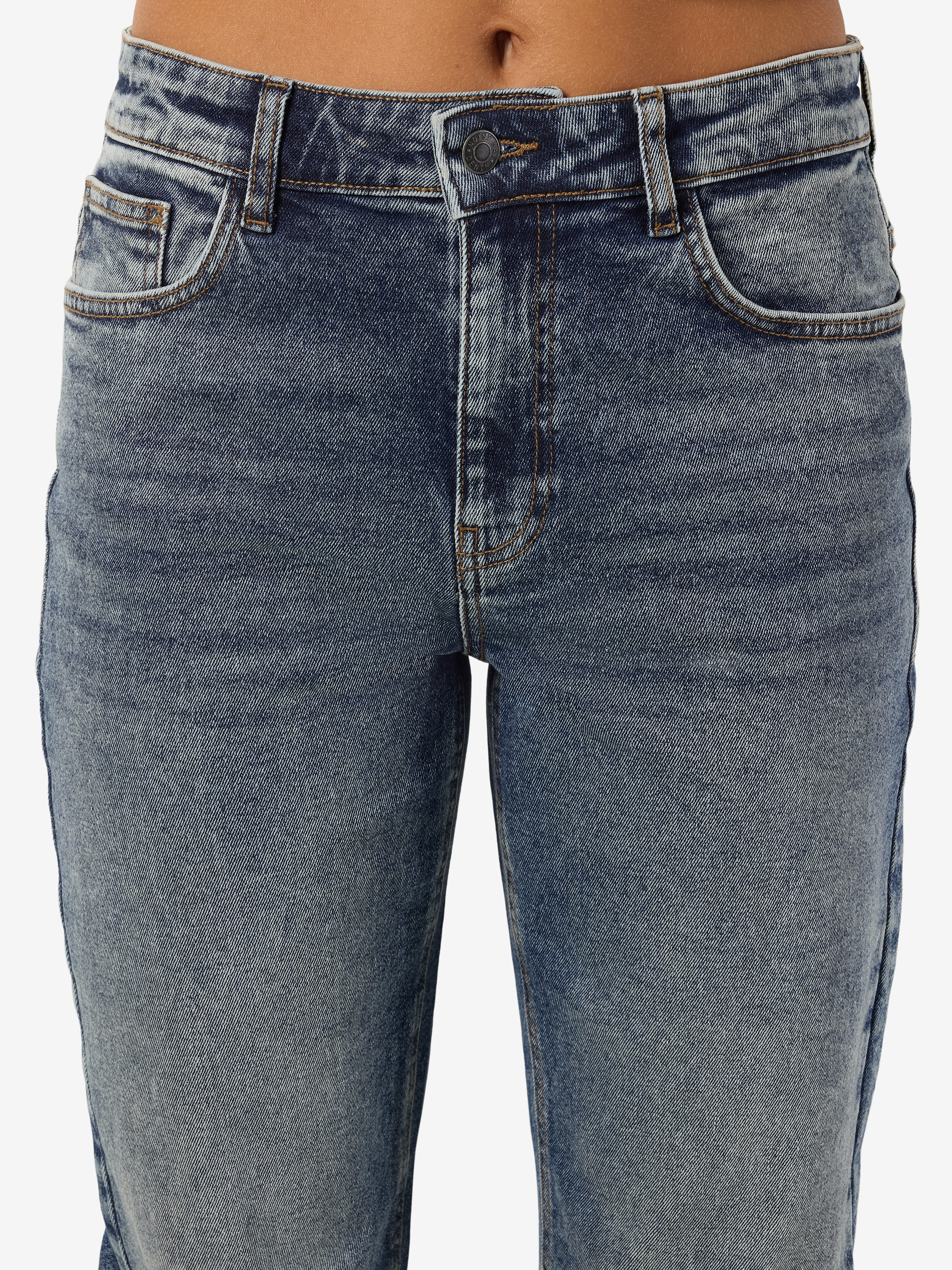 Noisy may Destroyed-Jeans NMMONICA HW STRAIGHT JEAN AZ221DB NOOS