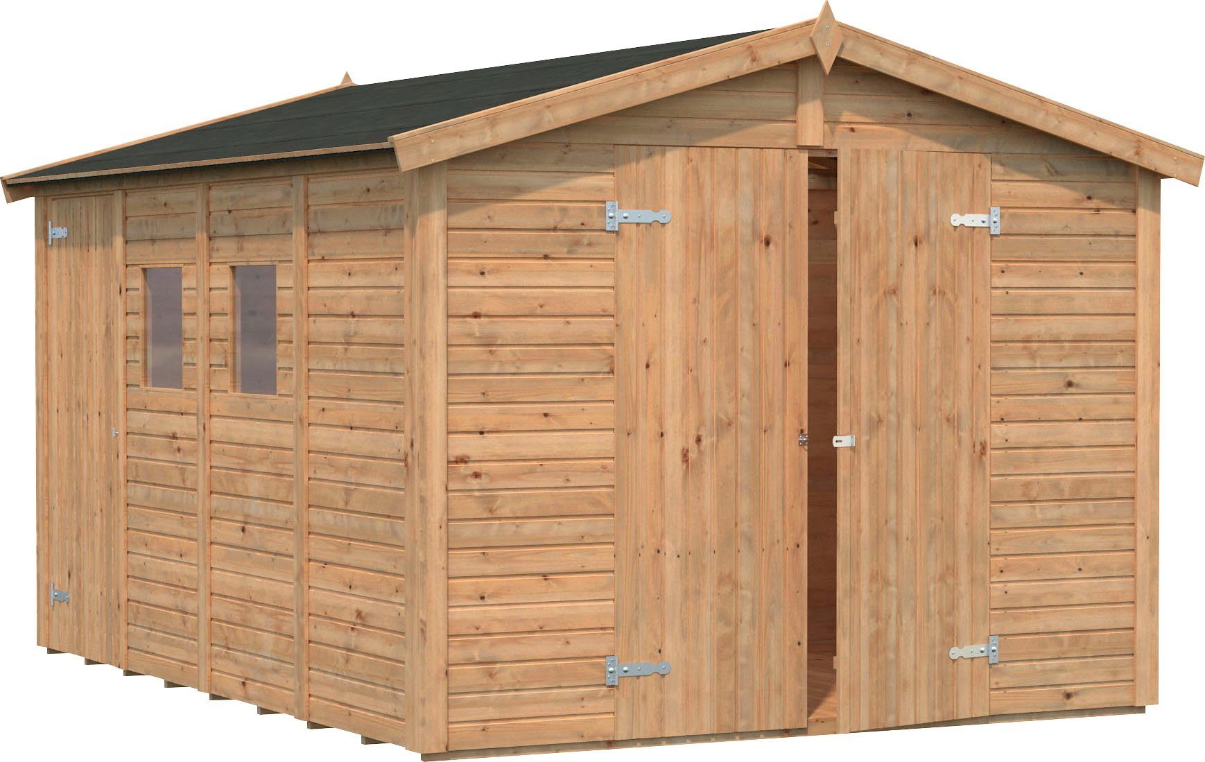 Palmako Gerätehaus Dan, BxT: 295x394 cm, hellbraun