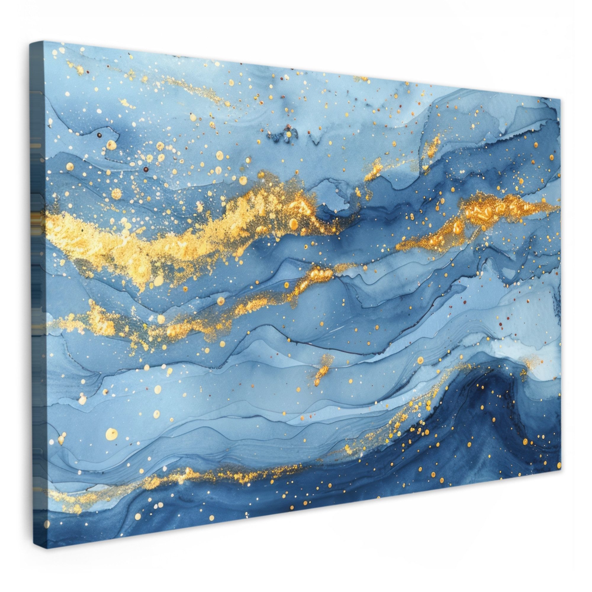 OneMillionCanvasses® Leinwandbild Aquarell - Blau - günstig online kaufen