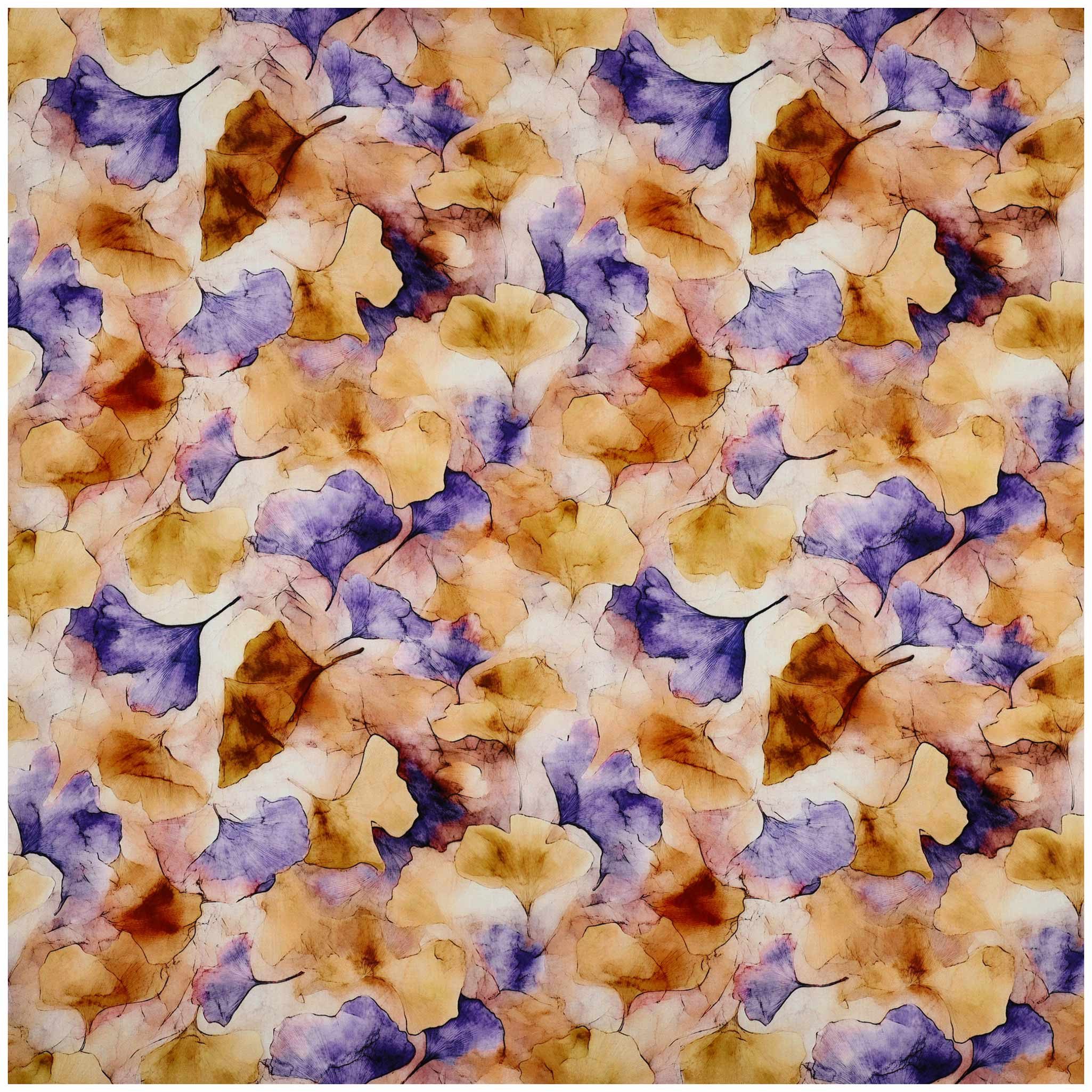 maDDma Stoff Viskosestoff Radiance Blumen ab 1 m x 140 cm Popeline Sommerstoff, Motiv 3