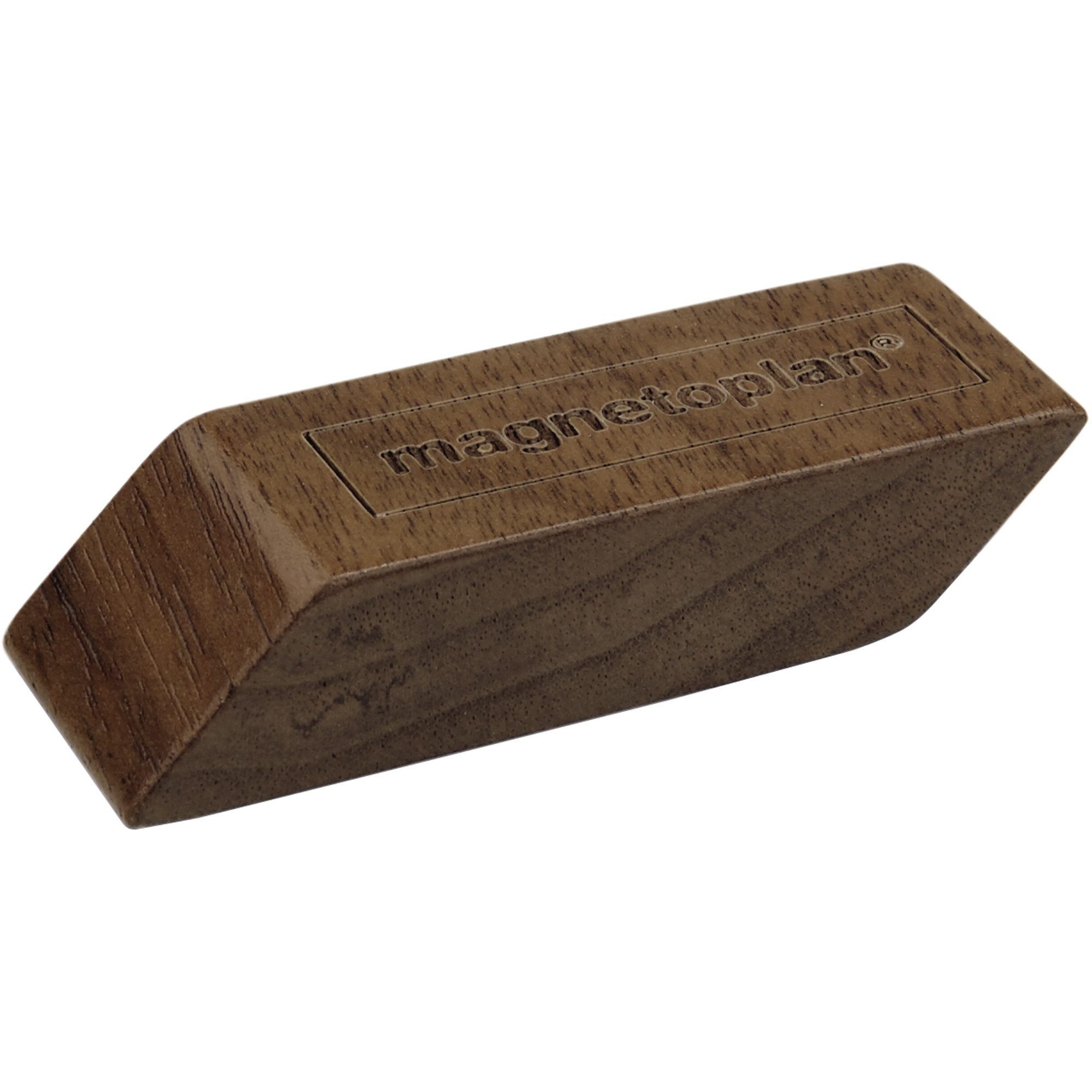 magnetoplan® Magnet Holzmagnet 1665251 rechteckig Walnuß 4 Stück