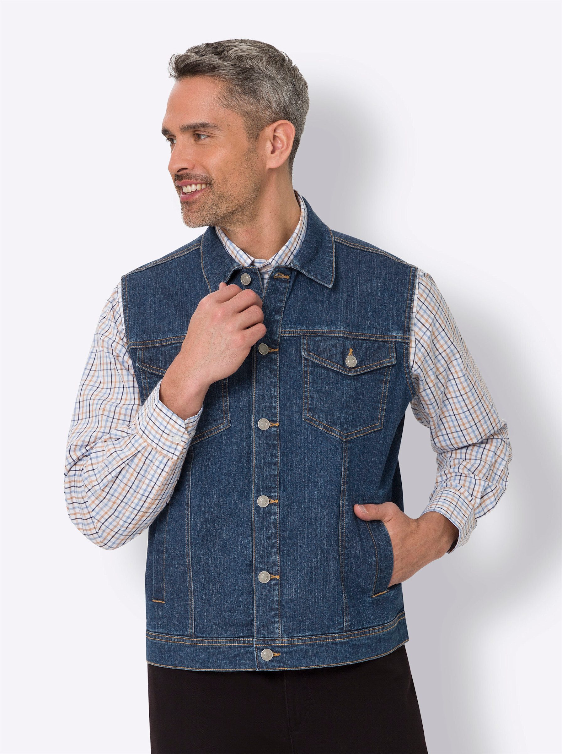 Jerseyweste Jeans-Weste