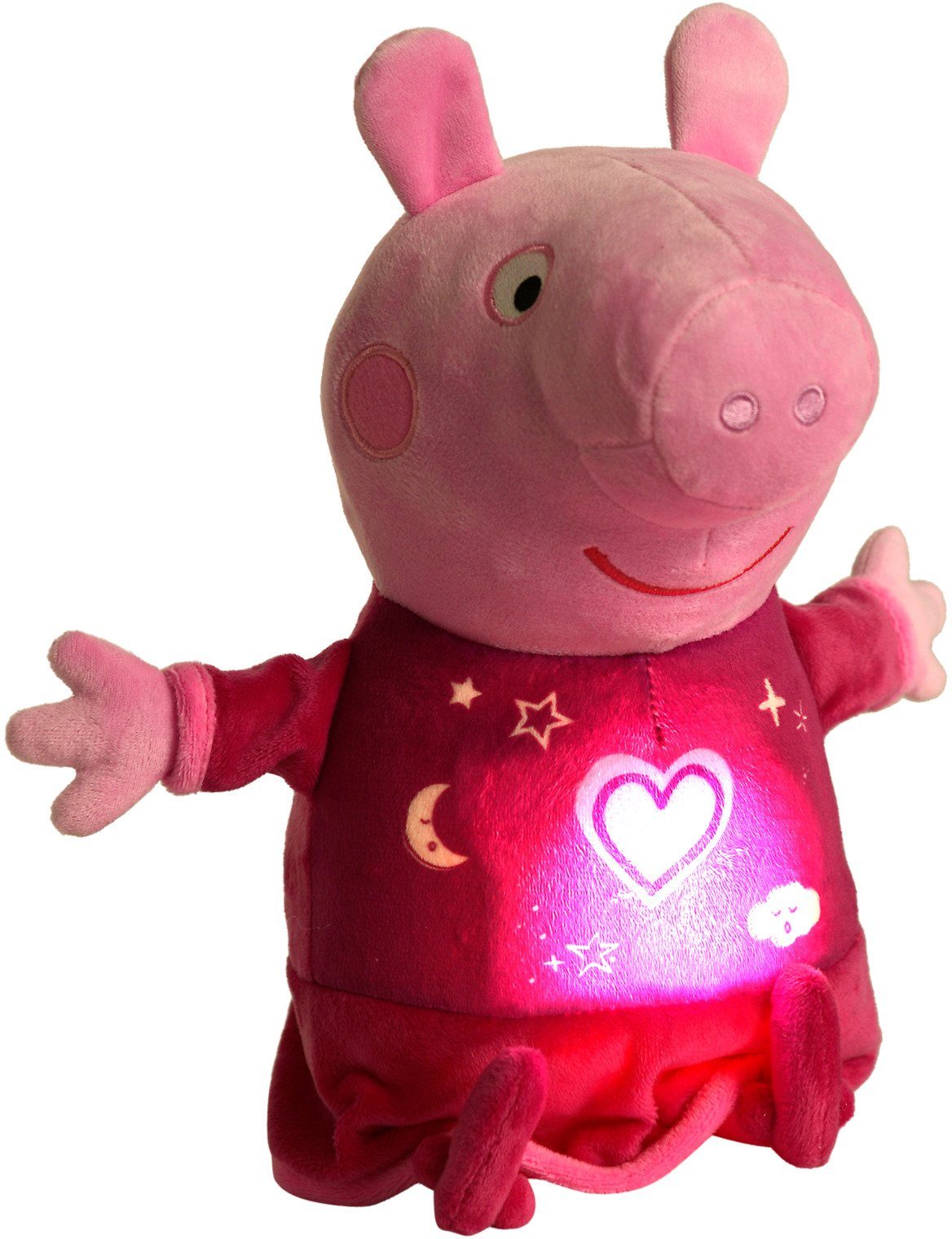 Peppa Schlummerlicht Gute mit und Nacht Pig, SIMBA Plüschfigur Sound Peppa,