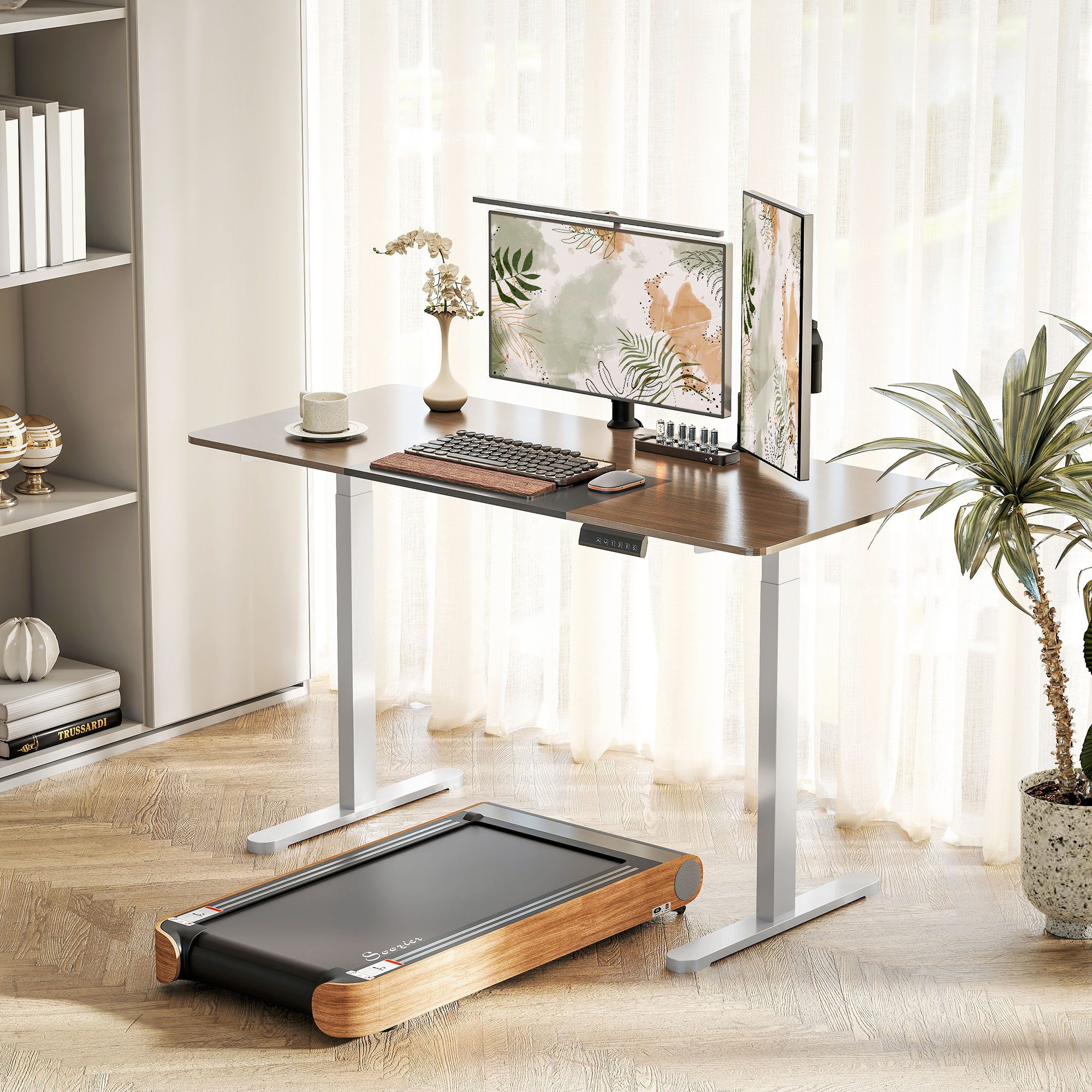 HOMCOM Schreibtisch Gestell mit 2 Motoren günstig online kaufen