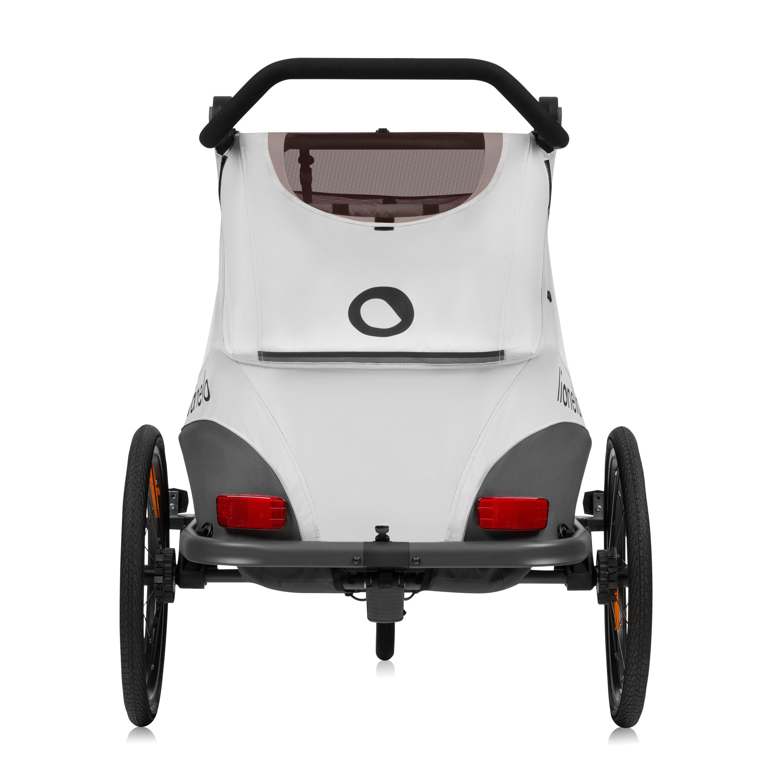lionelo Fahrradkinderanhänger CAMA, 2in1 / SIQ / All-round-safety/ Head+/UPF 50+/60l Kofferraum – Bild 4 von 5