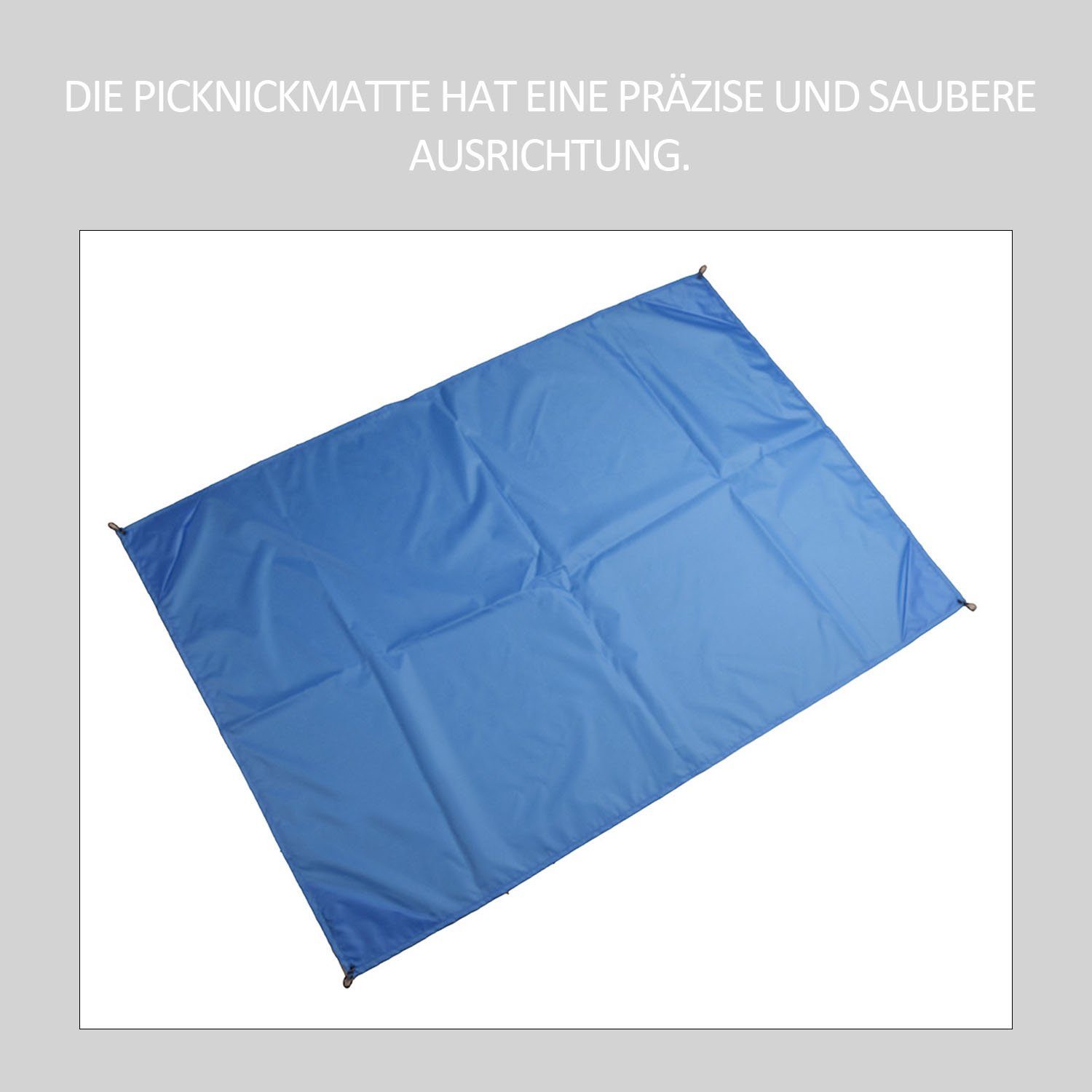 Picknickdecke Picknickdecke 3-Größen verfügbar, Mini Blau Wasserabweisende Faltbare & MAGICSHE
