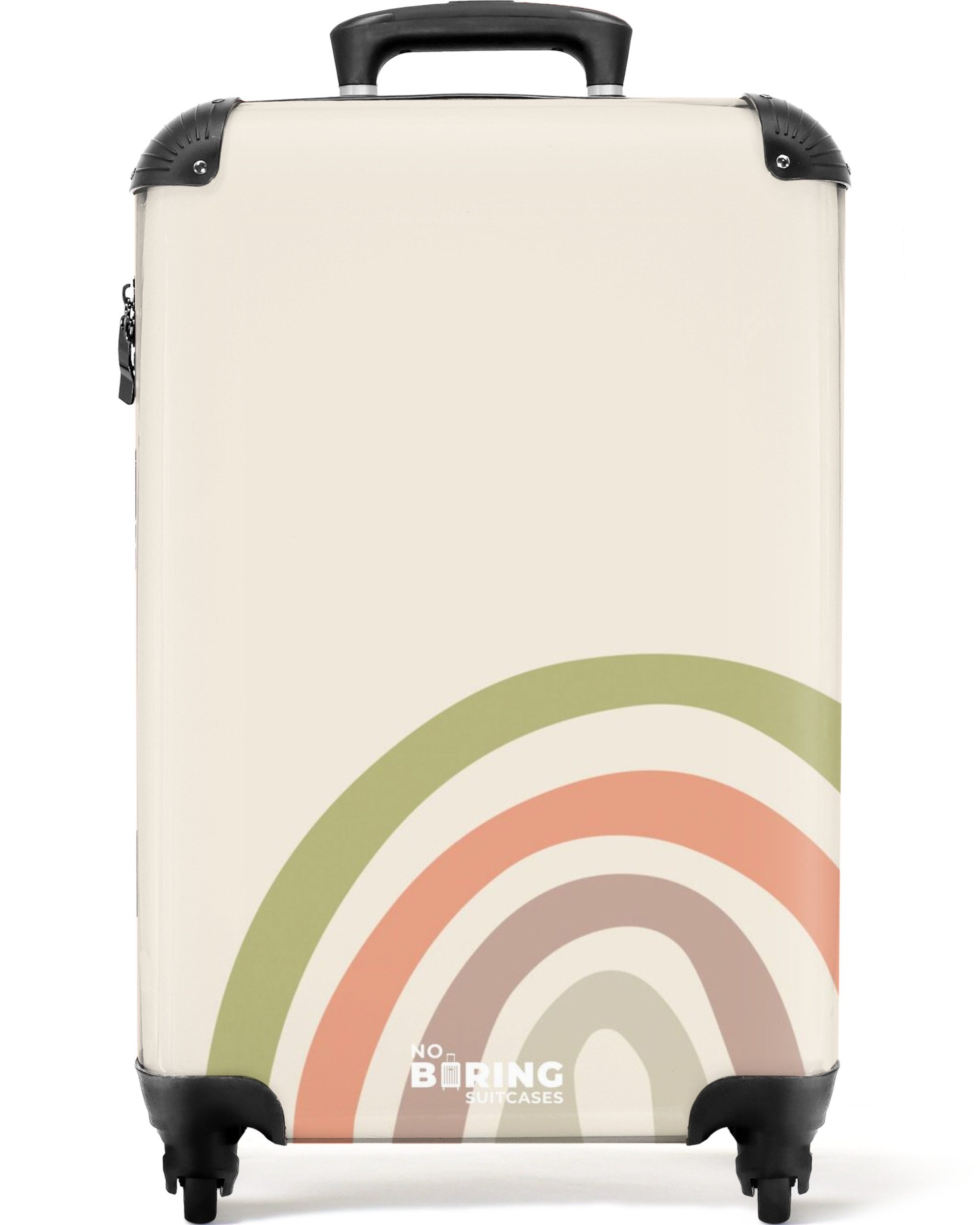 Kinderkoffer Regenbogen - Beige - Grün - Kinder - Abstrakt 55x35x20cm