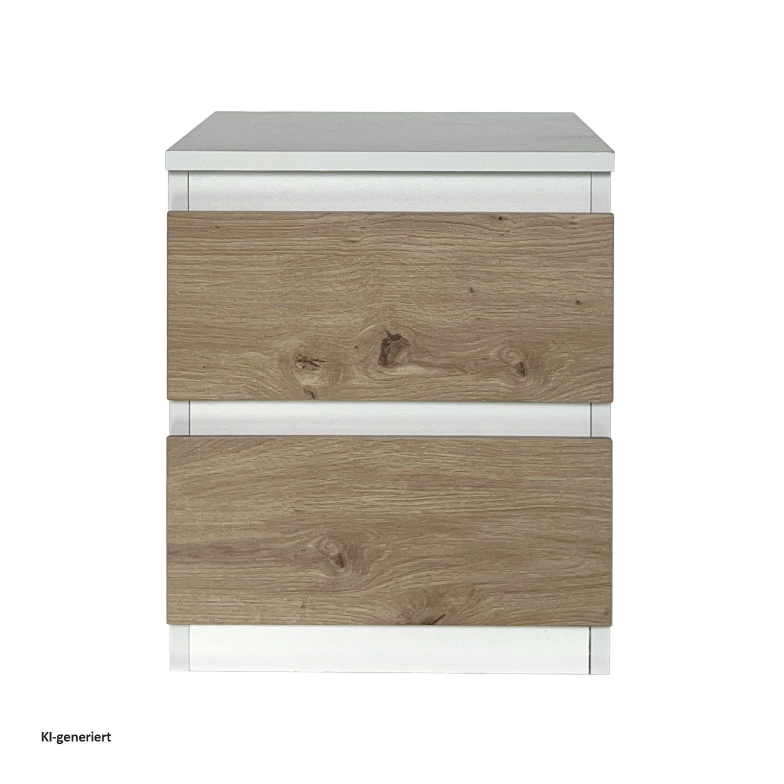 HTI-Living Nachtkommode Nachtkommode 2 grifflose Schubladen (Stück, 1 St., 1 Nachtkommode), Nachtschrank Nachttisch – Bild 4 von 4