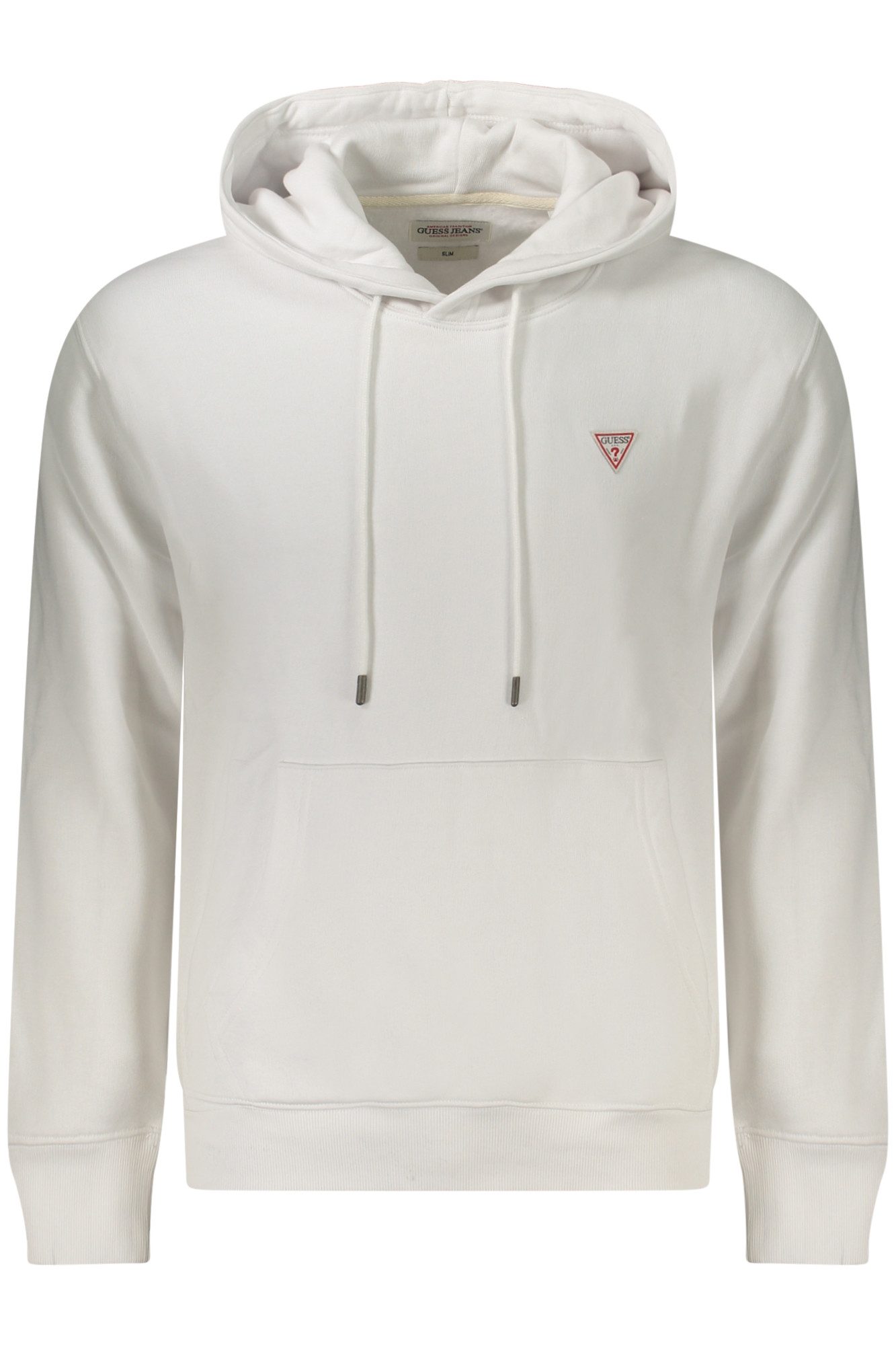 GUESS JEANS Sweatshirt Herren Sweatshirt Weiß Slim Fit Hoodie aus