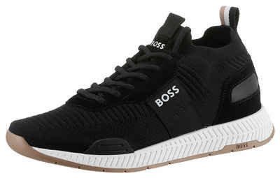 BOSS Titanium_Runn Slip-On Sneaker mit elastischem Einstieg