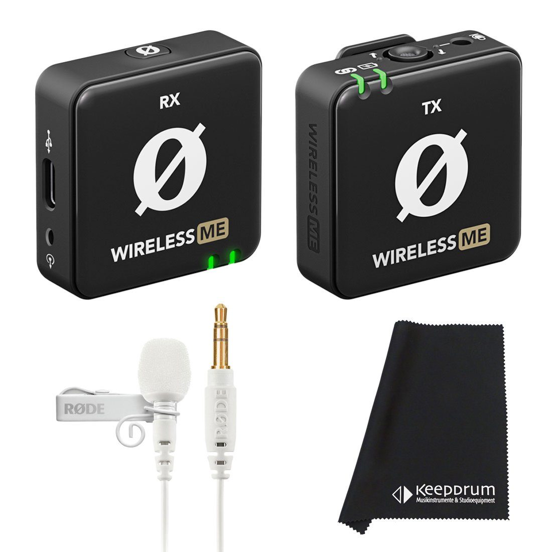 Rode Wireless ME Mikrofon mit Lavalier GO Weiss Digitales Aufnahmegerät