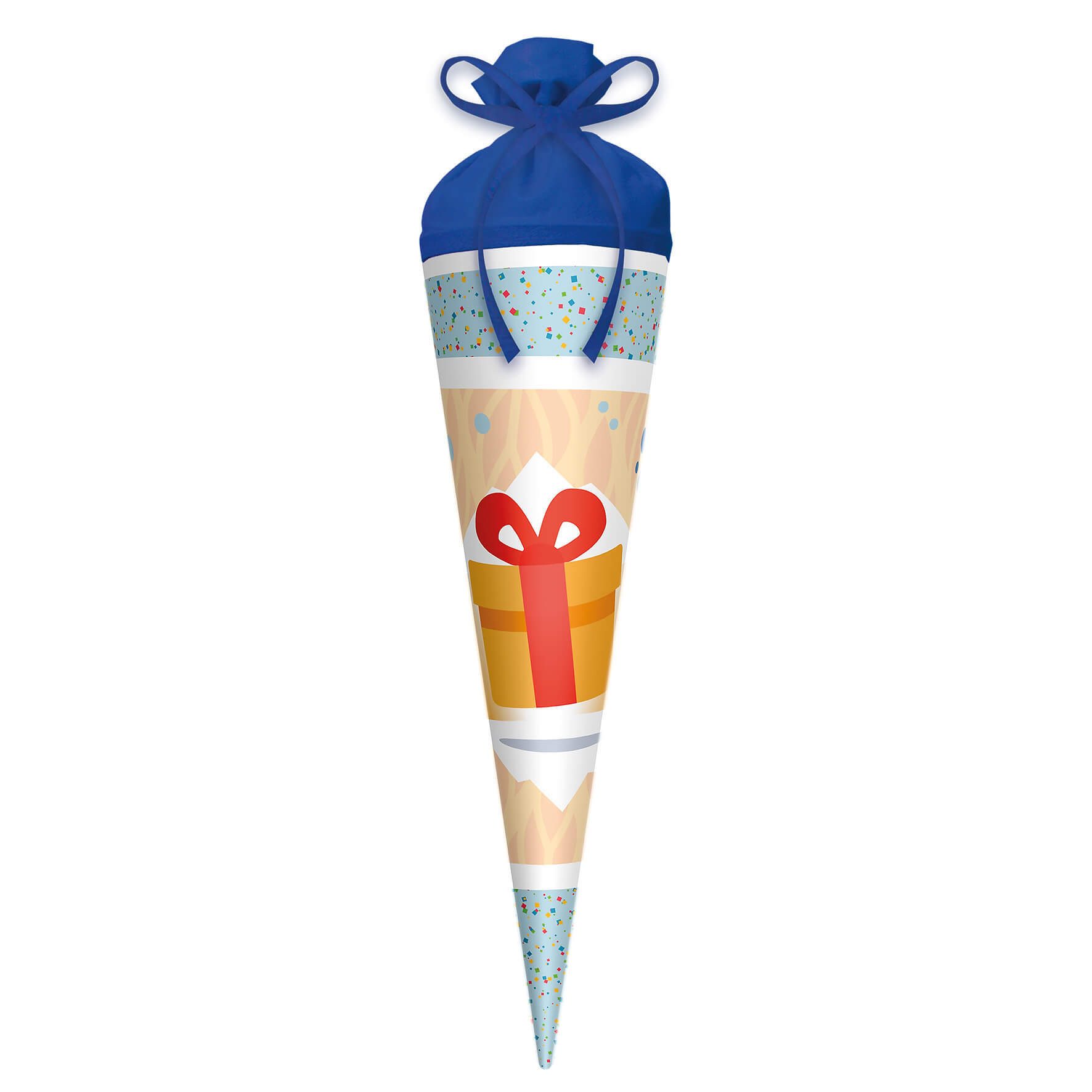 Roth Schultüte Roth Geschenk-Schultüte Geschenk, 35cm, rund, Filzverschluss, Verschluss Filz