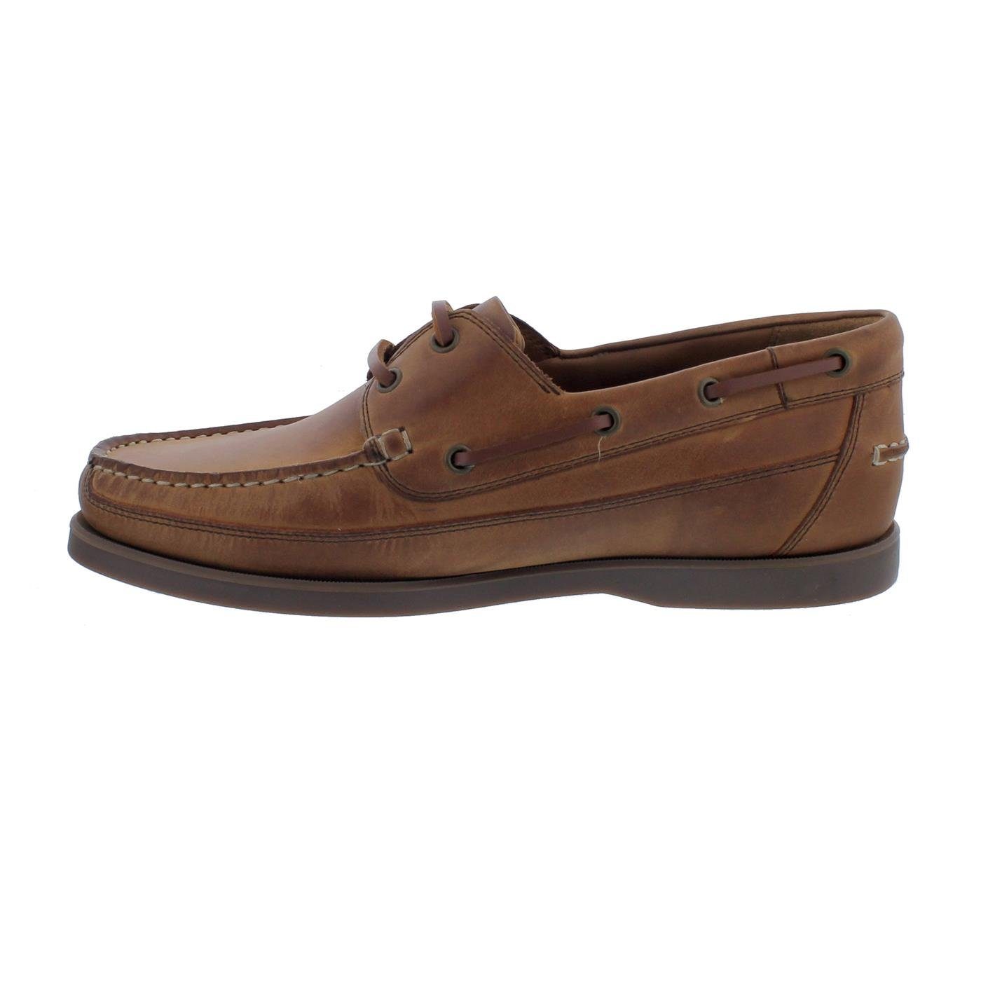 Mephisto Mephisto Boating Bootsschuh, Glattleder, Tobacco, Spinnaker-Kollektion Bootsschuh