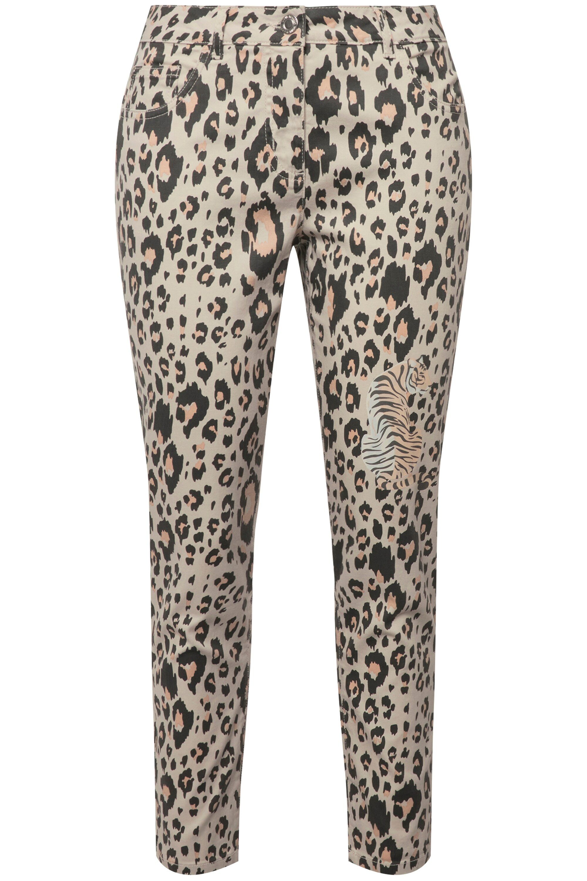 MIAMODA 7/8-Hose Hose Slim Fit Leo mit Tigerdruck 4-Pocket günstig online kaufen