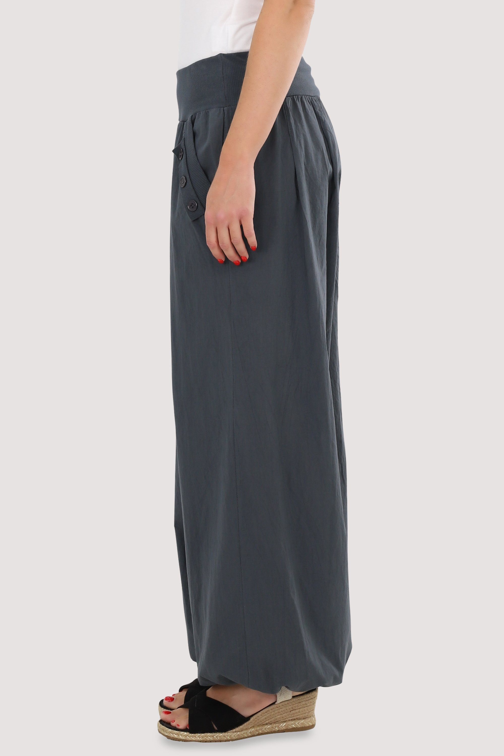 malito more than fashion Haremshose 23245P Sommer Aladinhose Freizeithose locker & lässig Einheitsgröße