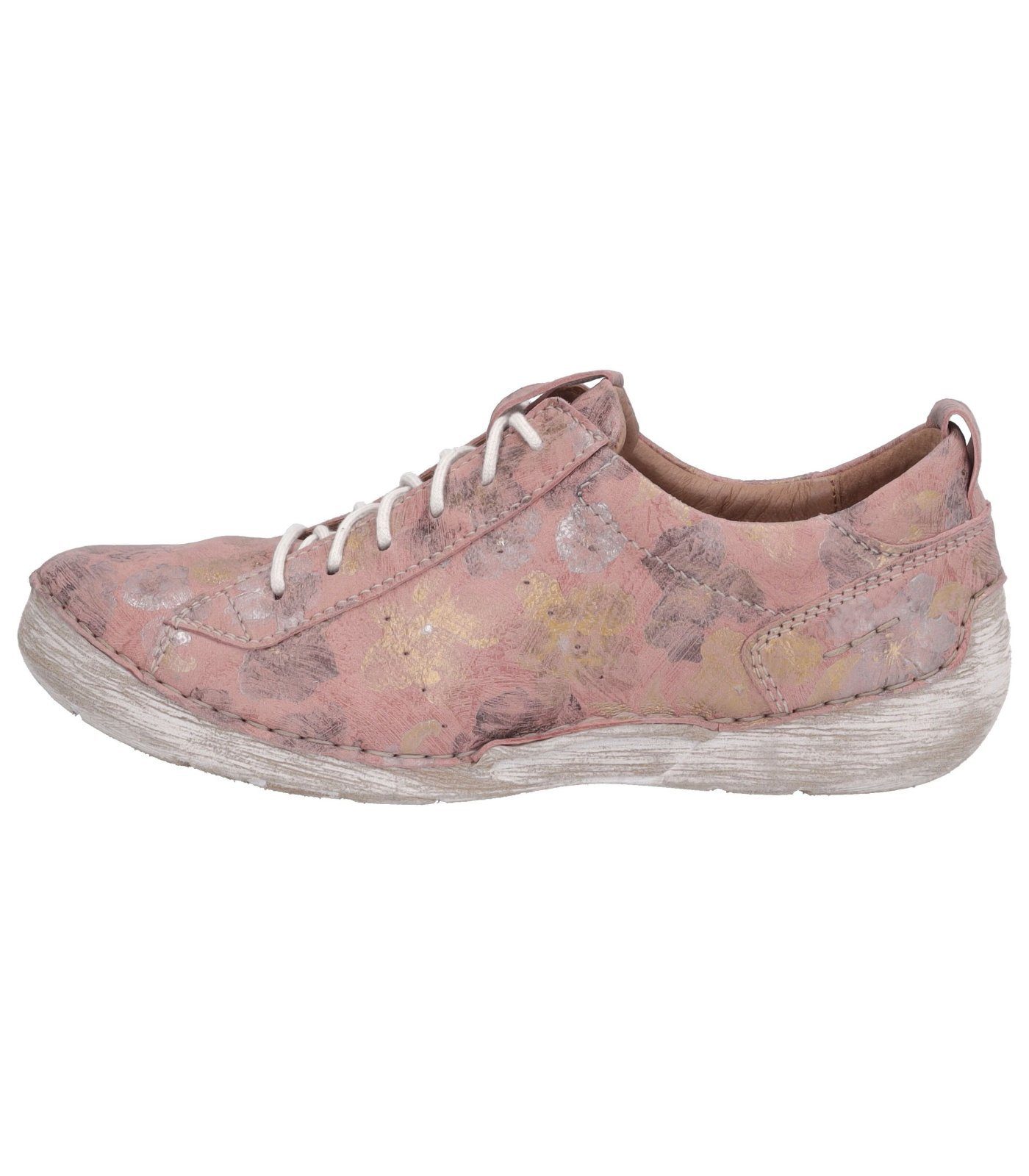 Josef Seibel Halbschuhe Leder Schnürschuh Rosa