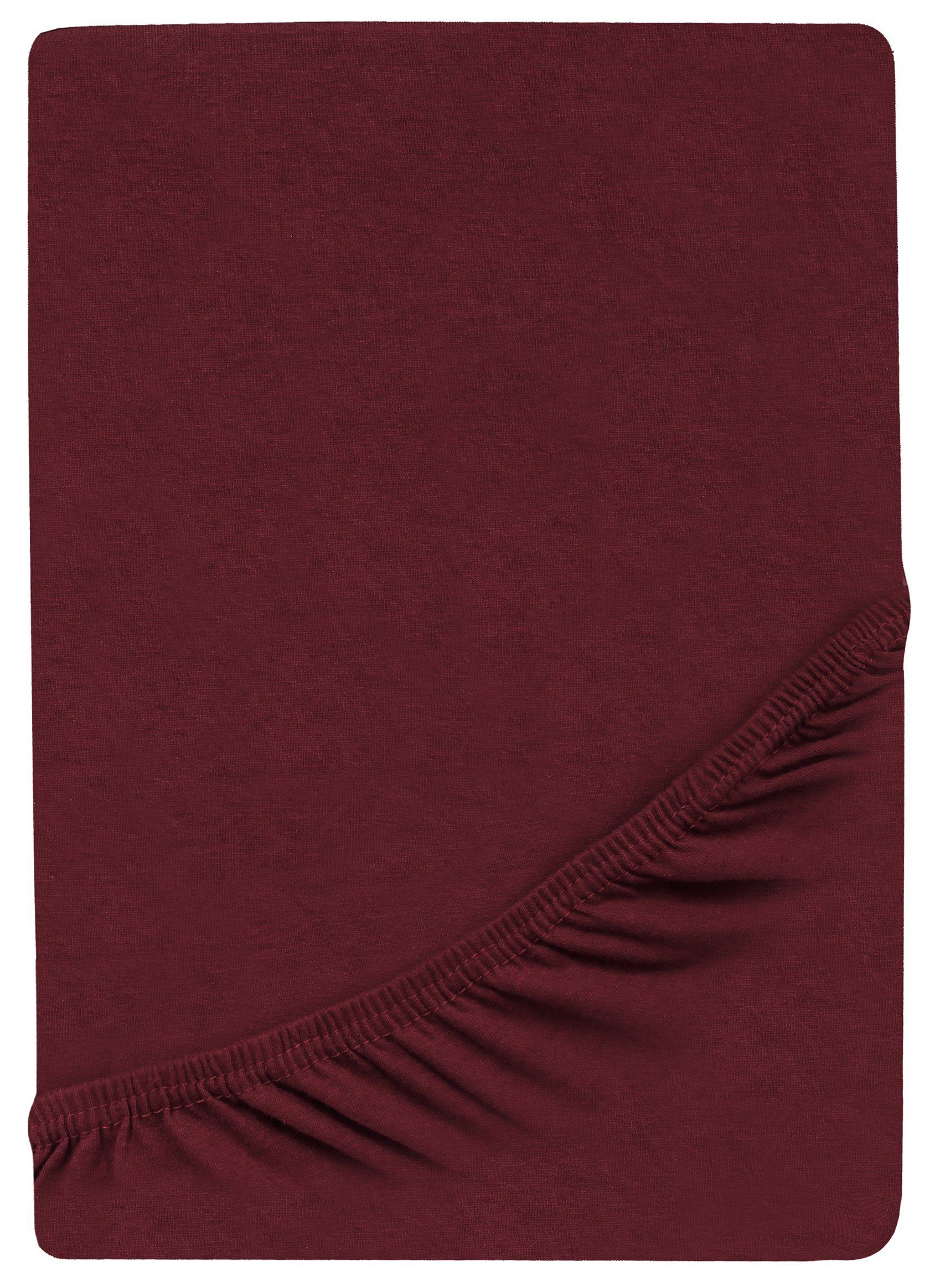 GREEN MARK Textilien Spannbettlaken Jersey Spannbetttuch in vielen Größen und Farben, 100% Baumwolle, Gummizug: rundum, (1 Stück), Jersey Spannbettlaken, Spannbetttuch in vielen Größen und Farben