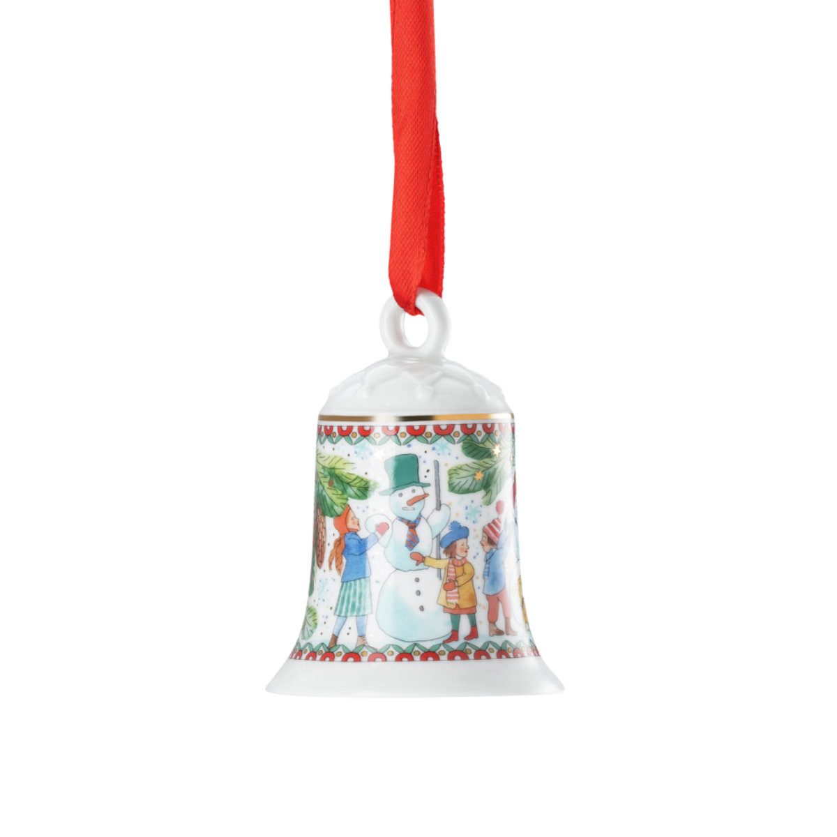 Hutschenreuther Christbaumschmuck Jahresartikel Weihnachten 2025 Weihnachtsgeschirr, Jahresglocke, Weihnachtsglocke, Christbaumglocke 7 cm