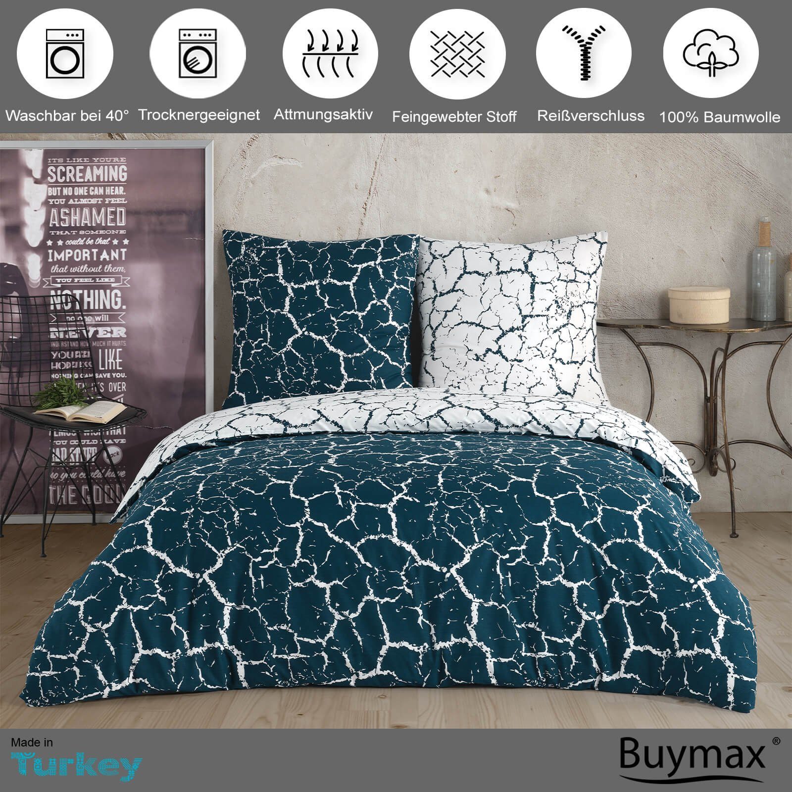 Buymax Bettwäsche Mercer, Bettgarnitur, Bettbezug Set, günstig online kaufen