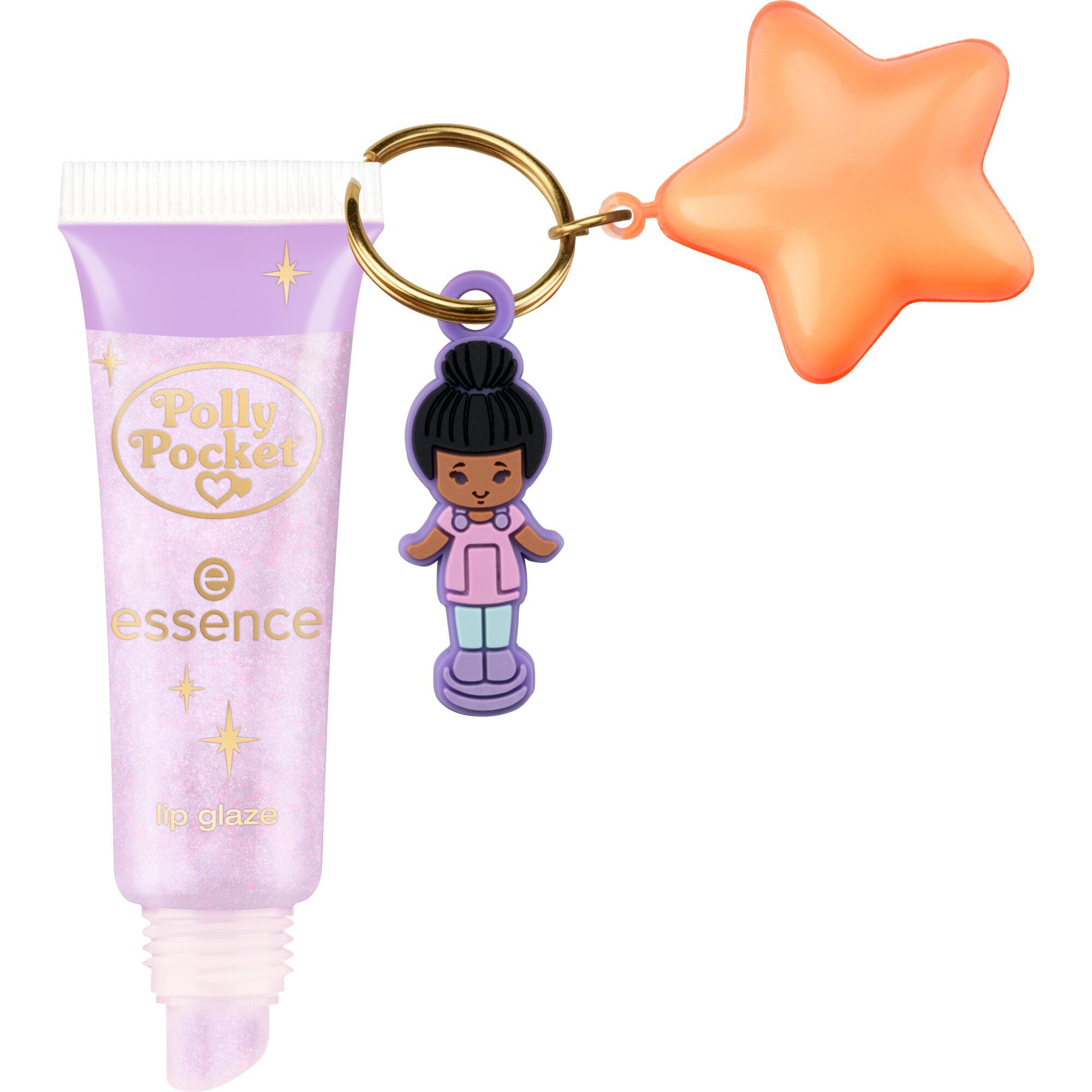 Essence Lipgloss Polly Pocket lip glaze, 3-tlg., Drei Varianten : 90s, Fashion, Y2K-Vibe, Handliches Format