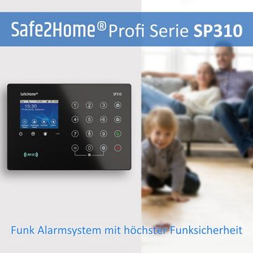 Safe2Home Basis Set - Profi Serie SP310 mit Sabotageschutz Alarmanlage (wechselnder Frequenz, Rolling Code, Sabotageschutz - 868 Mhz)
