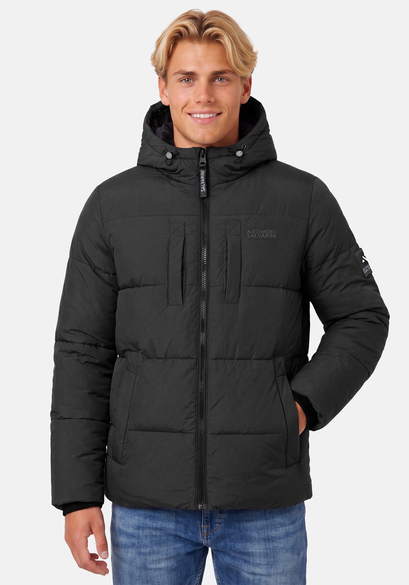 Alessandro Salvarini Winterjacke ASKelvin innen komplett mit warmem Teddyfell