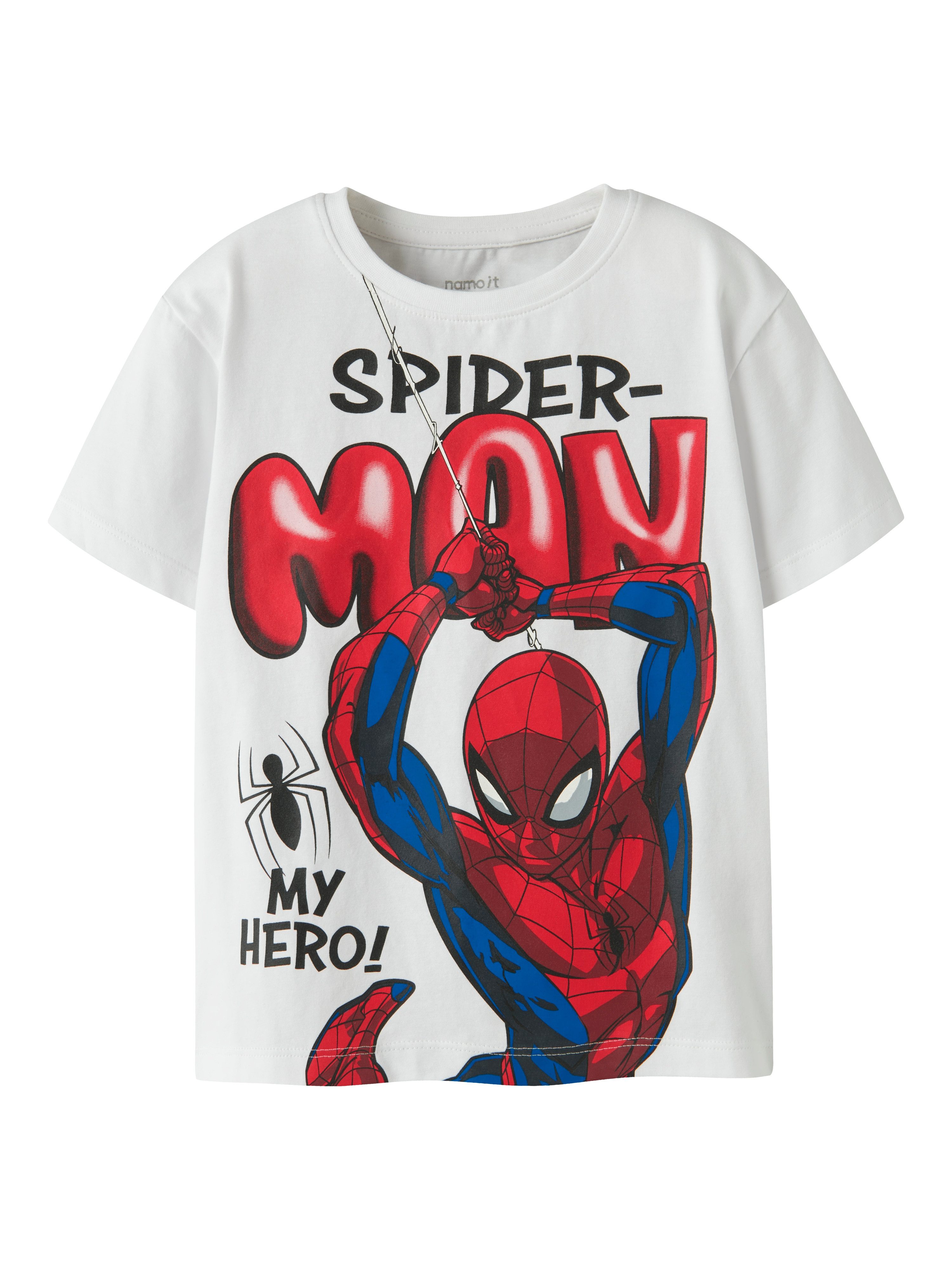 Name It Kurzarmshirt NMMMARVIN SPIDER SS NREG TOP NOOS MAR Baumwollmischung, Spider-Man Druck