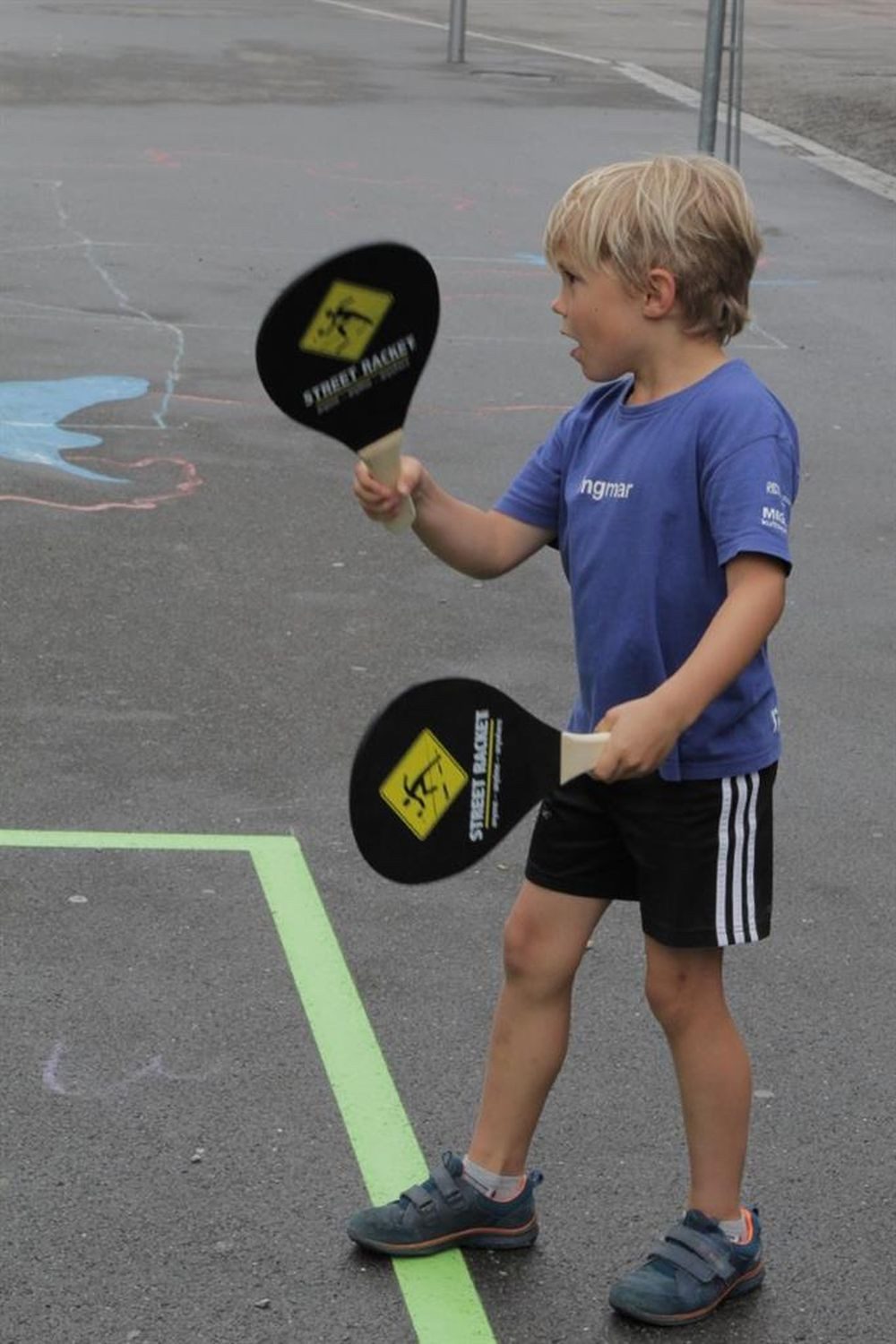 Schildkröt Spiel Street Racket Schulsport-Set in der Sporttasche