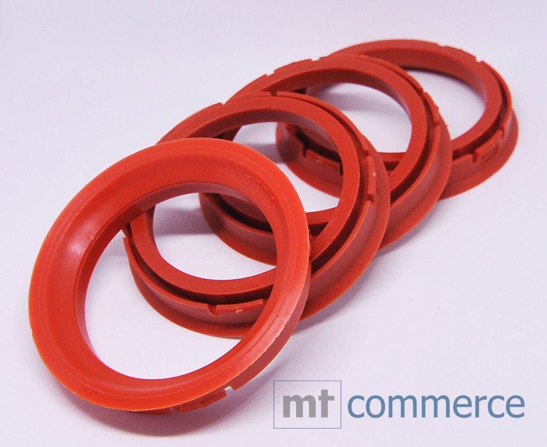 Maße: Zentrierringe Germany, Felgen RKC Made 73,0 Ringe x in 4X mm Reifenstift 57,1 rot