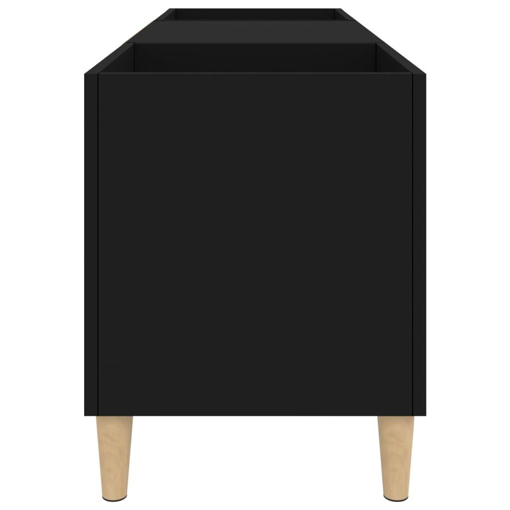 Schwarz cm Holzwerkstoff, 121x38x48 1-tlg. vidaXL Media-Regal Plattenschrank