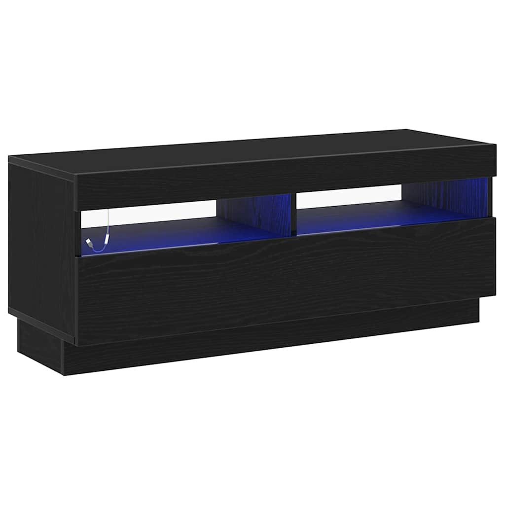 vidaXL TV-Schrank TV-Schränk 100 x 35 x 40 cm Schwarz Eichen-Optik Holzwerkstoff (1-St)