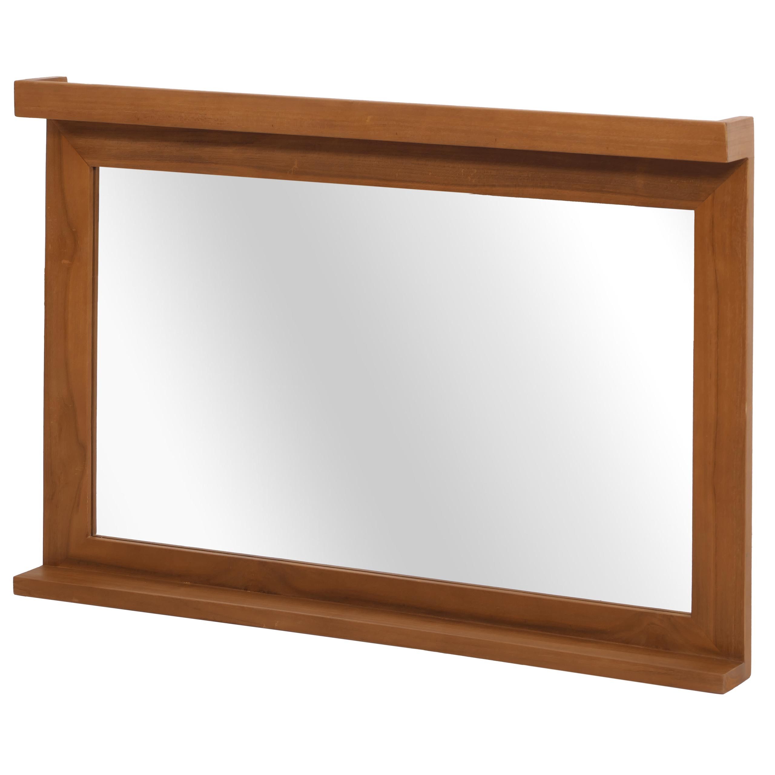 MCW Wandspiegel MCW-M87-S, Hochwertiges B-Grade-Teak (Kernholz, 20-30 Jahre)