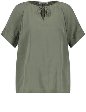 GERRY WEBER Klassische Bluse Blusenshirt mit Bindedetail am Ausschnitt