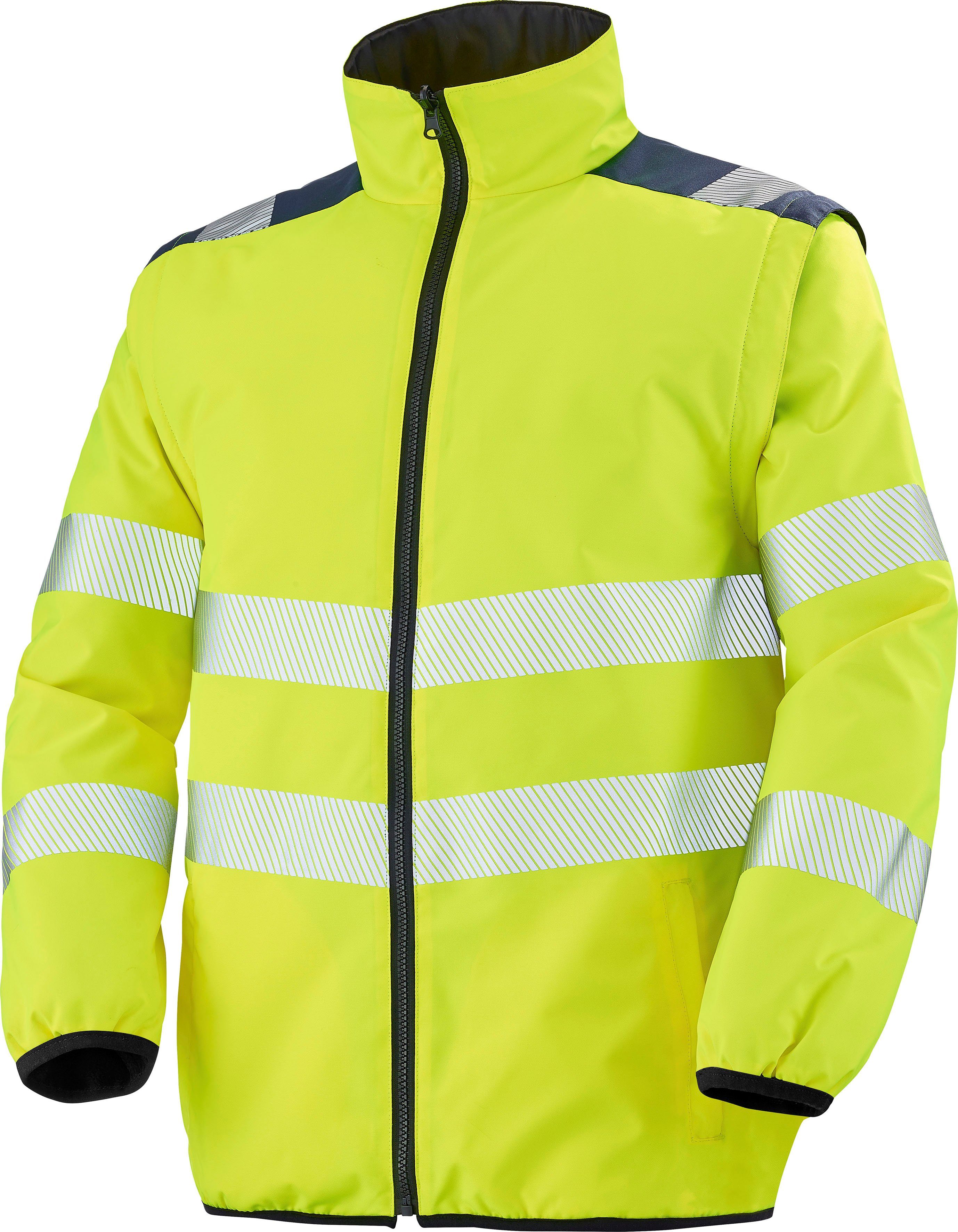 GELB Unisex 3XL, FLUO NAVY Gr. Multifunktional / Warnschutz, 4-in-1-Parka "Matra" 3-in-1-Funktionsjacke S- Cepovett