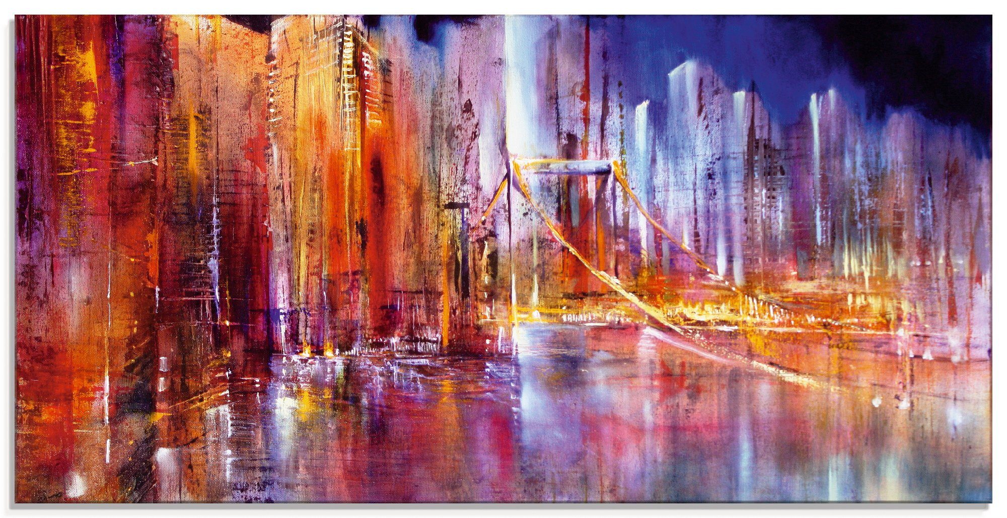 Artland Glasbild Stadtansicht II, Brücken (1 St), in verschiedenen Größen