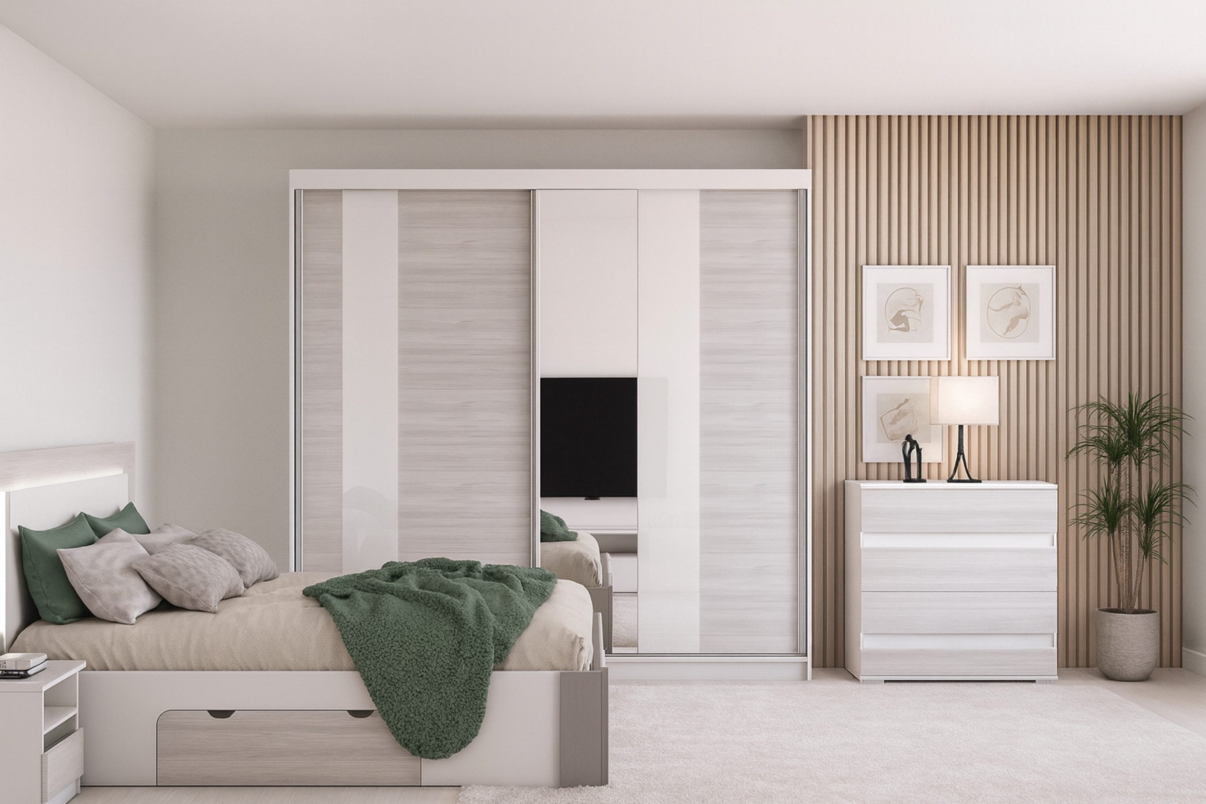 Deine Möbel 24 Schlafzimmer-Set HEAVEN MULTI Komplettschlafzimmer Kleidersc günstig online kaufen