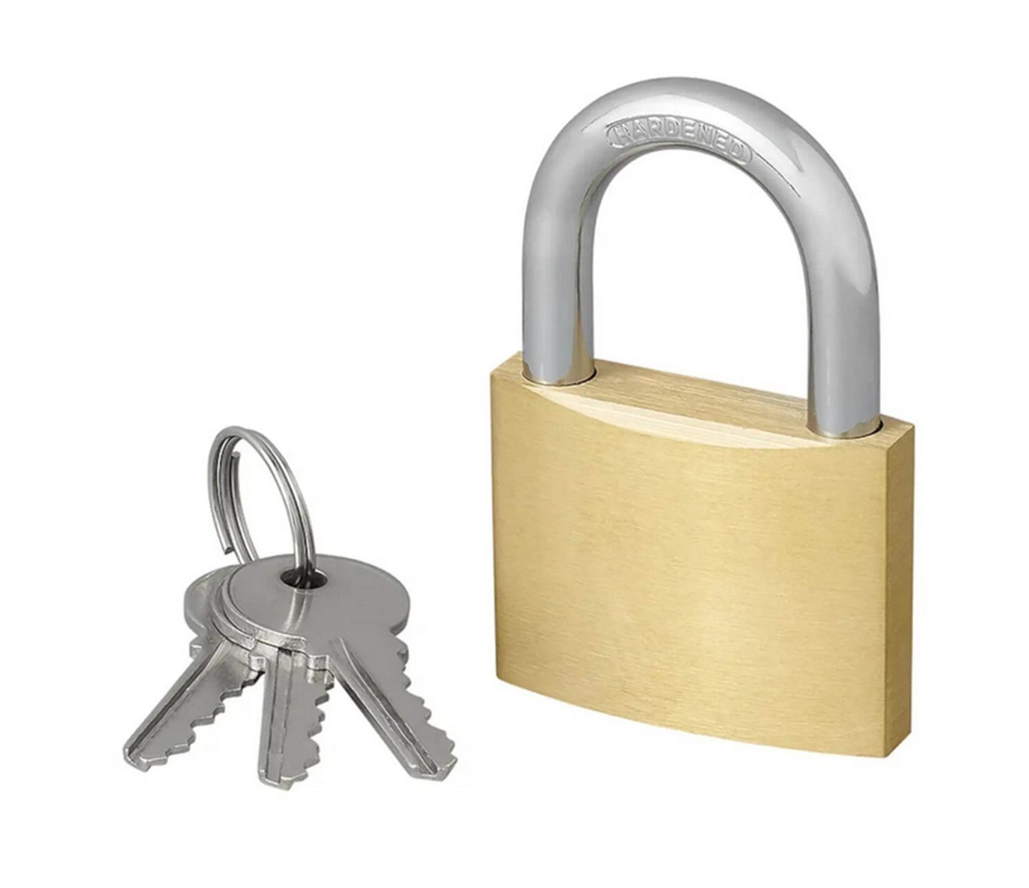 ProPlus Vorhängeschloss Vorhangschloss mit 3 Schlüsseln 40 mm Hängeschloss Vorhangschloss