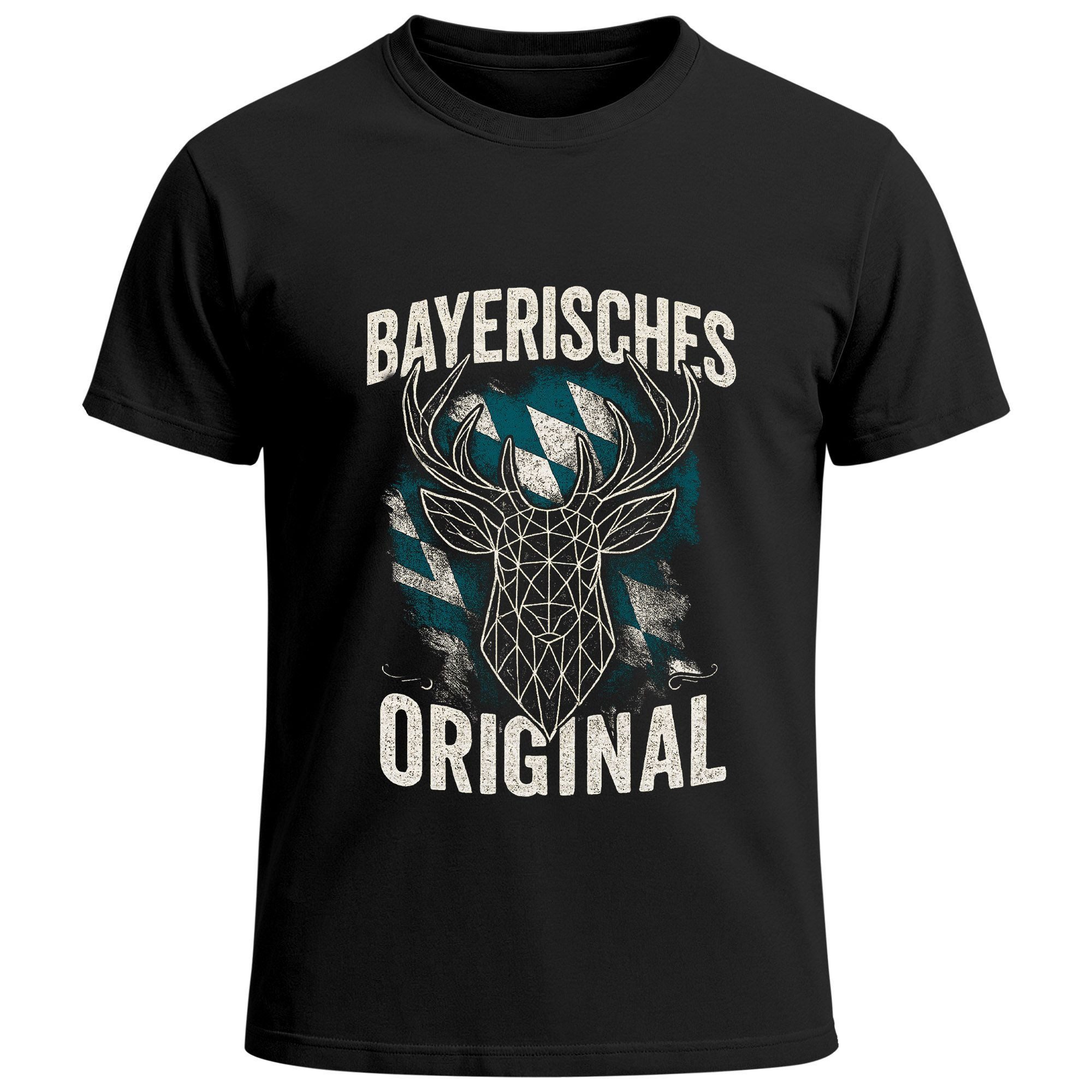 MoonWorks Print-Shirt Herren T-Shirt für das Oktoberfest Bayerisches Original Fun-Shirt mit Print