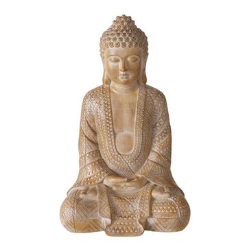 BOLTZE Buddhafigur "Legolas" aus Kunstharz in braun, Dekofigur Figur
