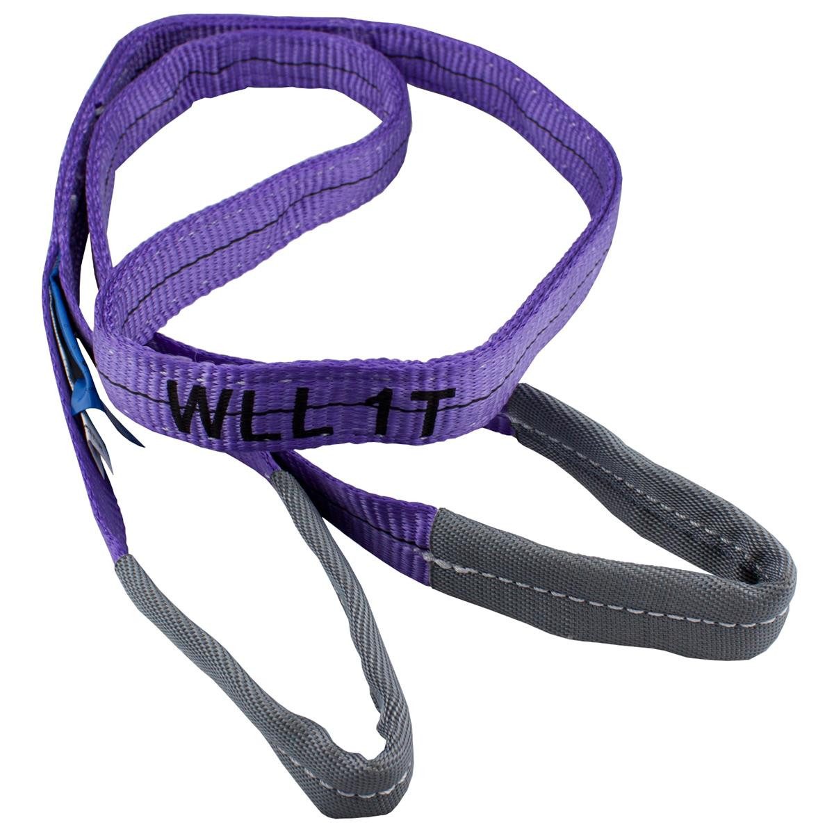 MCS CARGO SECURITY Zurrgurt Hebeschlinge, 1000kg, 2m, Hebegurt, Krangurt, lila (1-St)