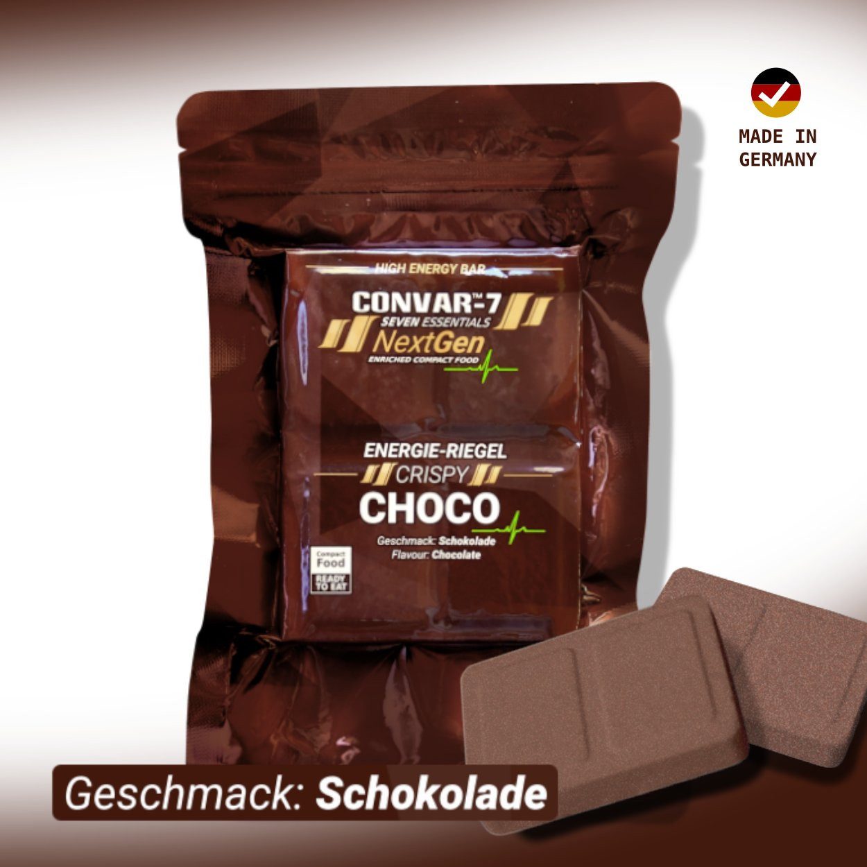 Convar Vorratsdose CONVAR-7 NextGen Energy Bar - Crispy Choco (120g)
