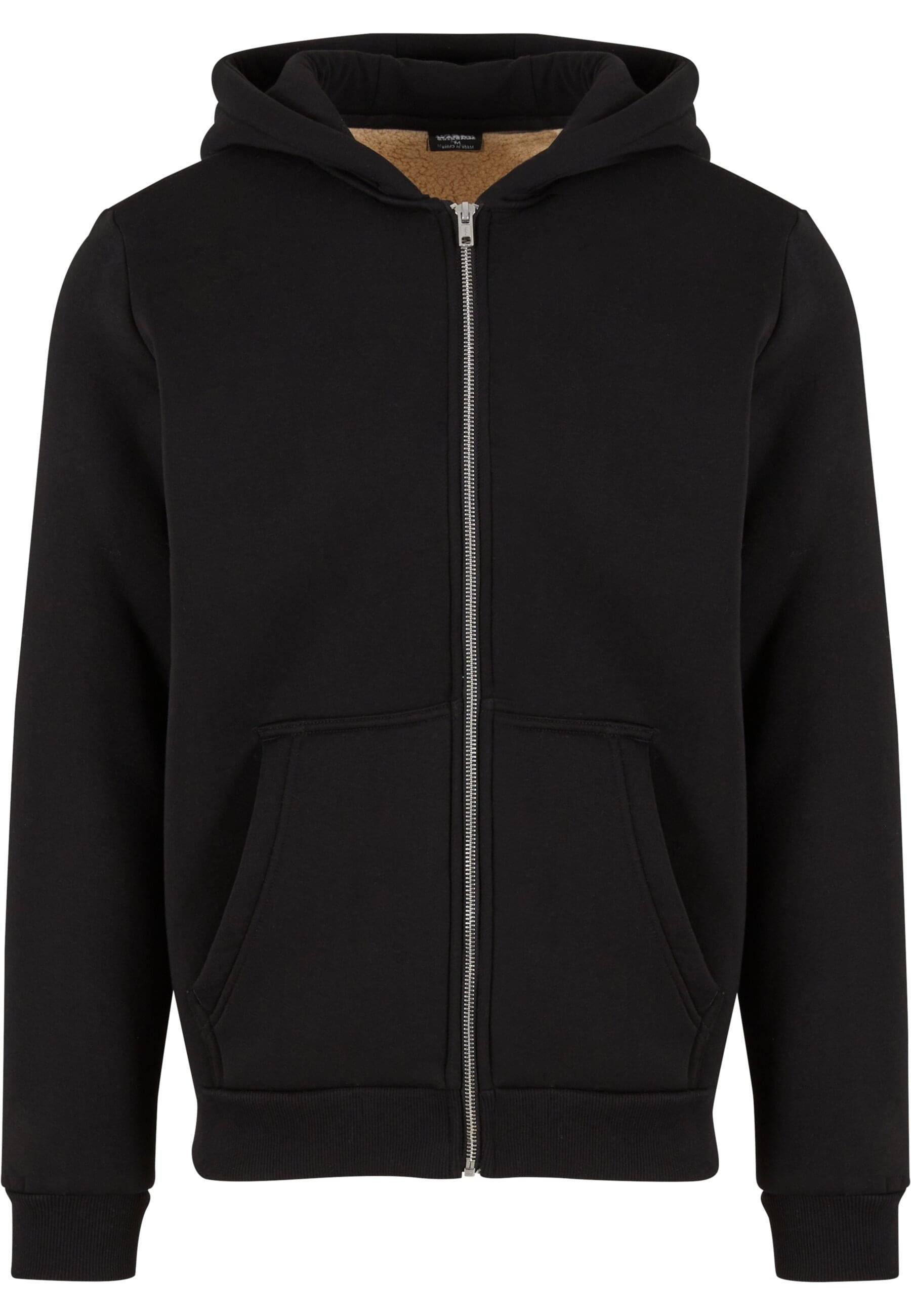 URBAN CLASSICS Sweatjacke Urban Classics Bonded Sherpa Zip Hoody günstig online kaufen