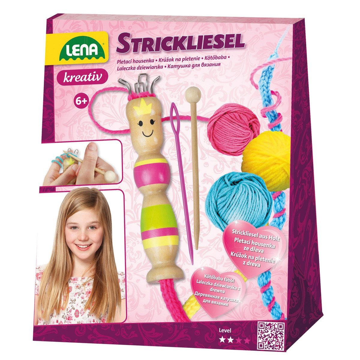 Lena® Kreativset LENA Bastelset Strickliesel