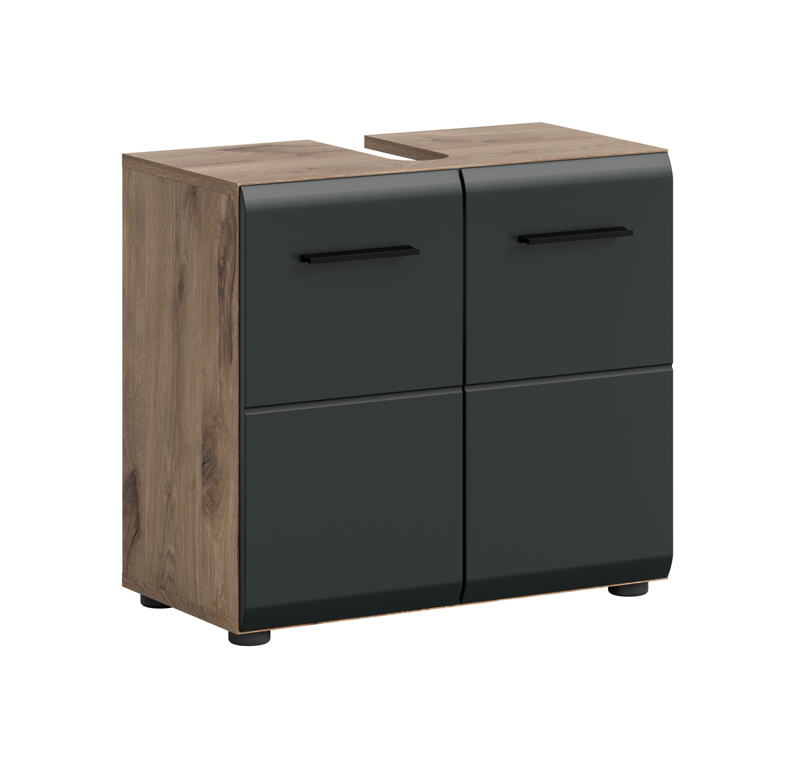 furnling Waschbeckenunterschrank Ivy Badunterschrank mit 2 Türen & Ausschni günstig online kaufen