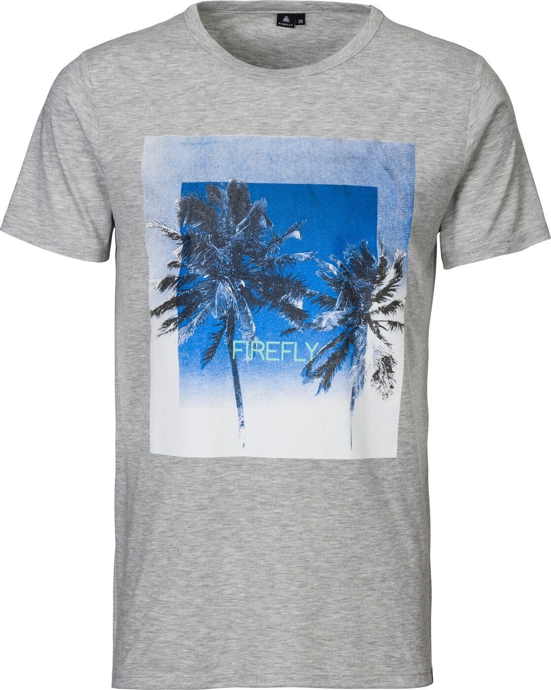 FIREFLY Kurzarmshirt He.-T-Shirt Olin GREY PALMEN